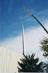 Christ Chapel being repaired