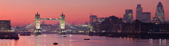 London at sunset