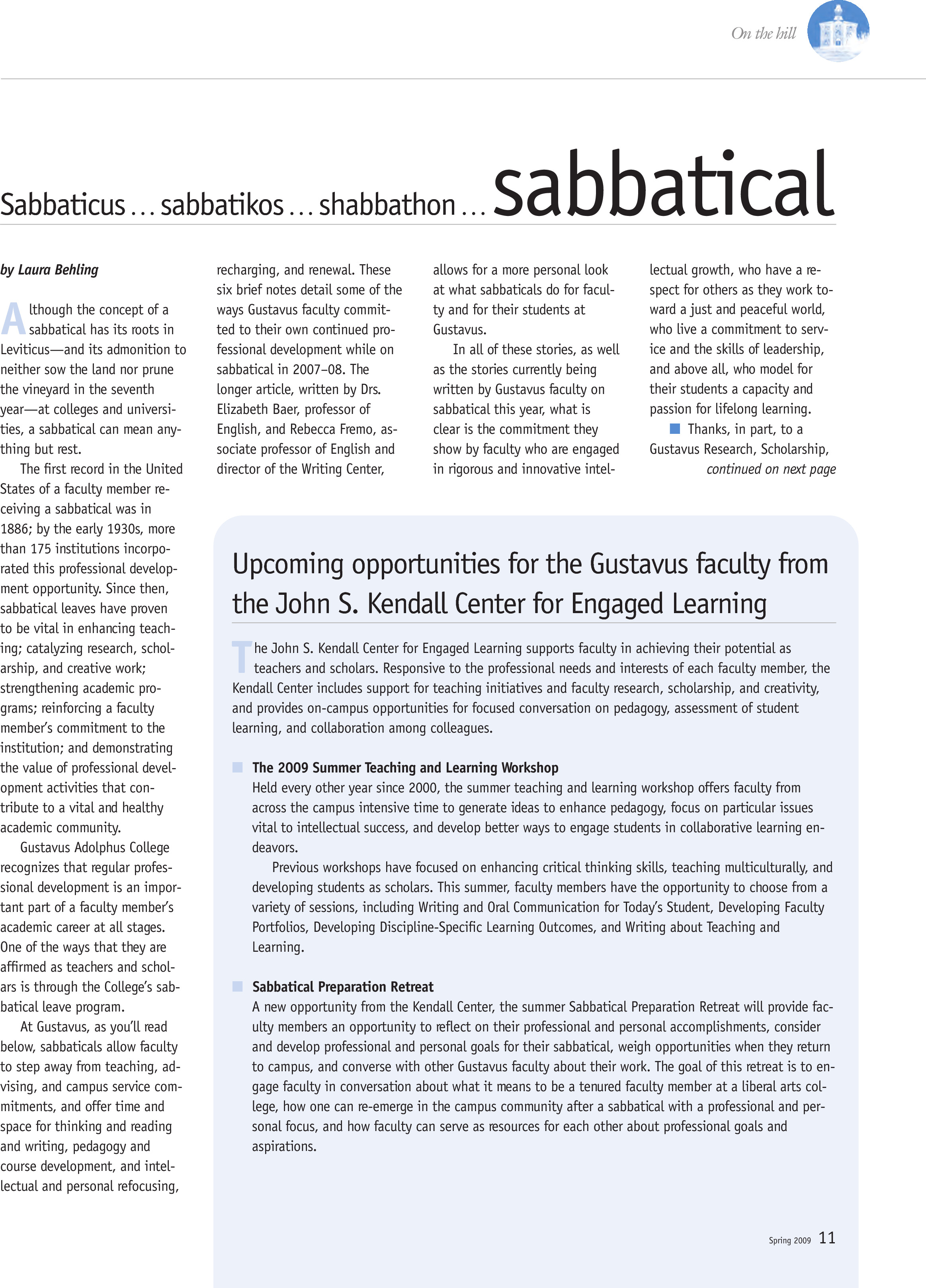 quarterly page