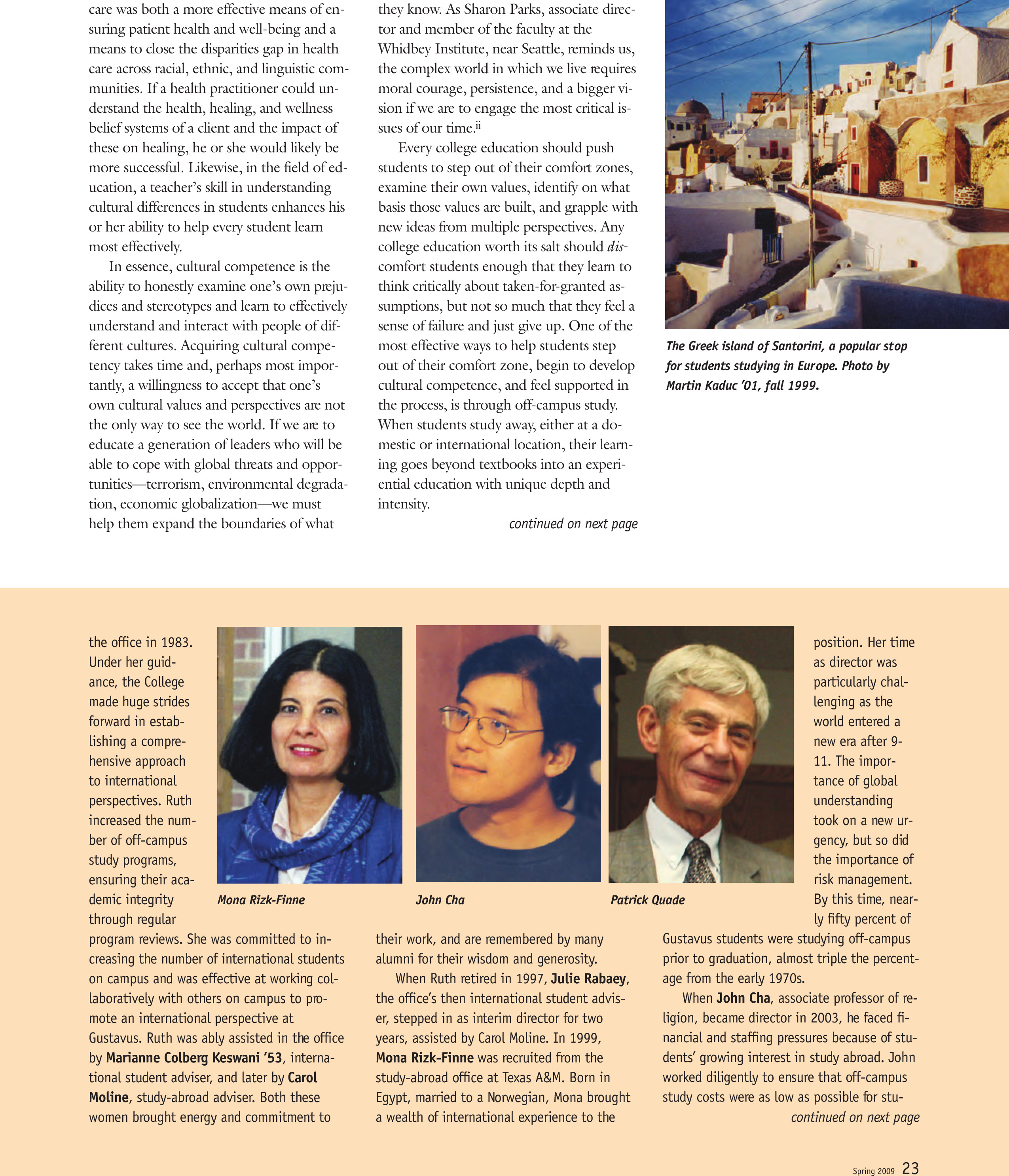 quarterly page