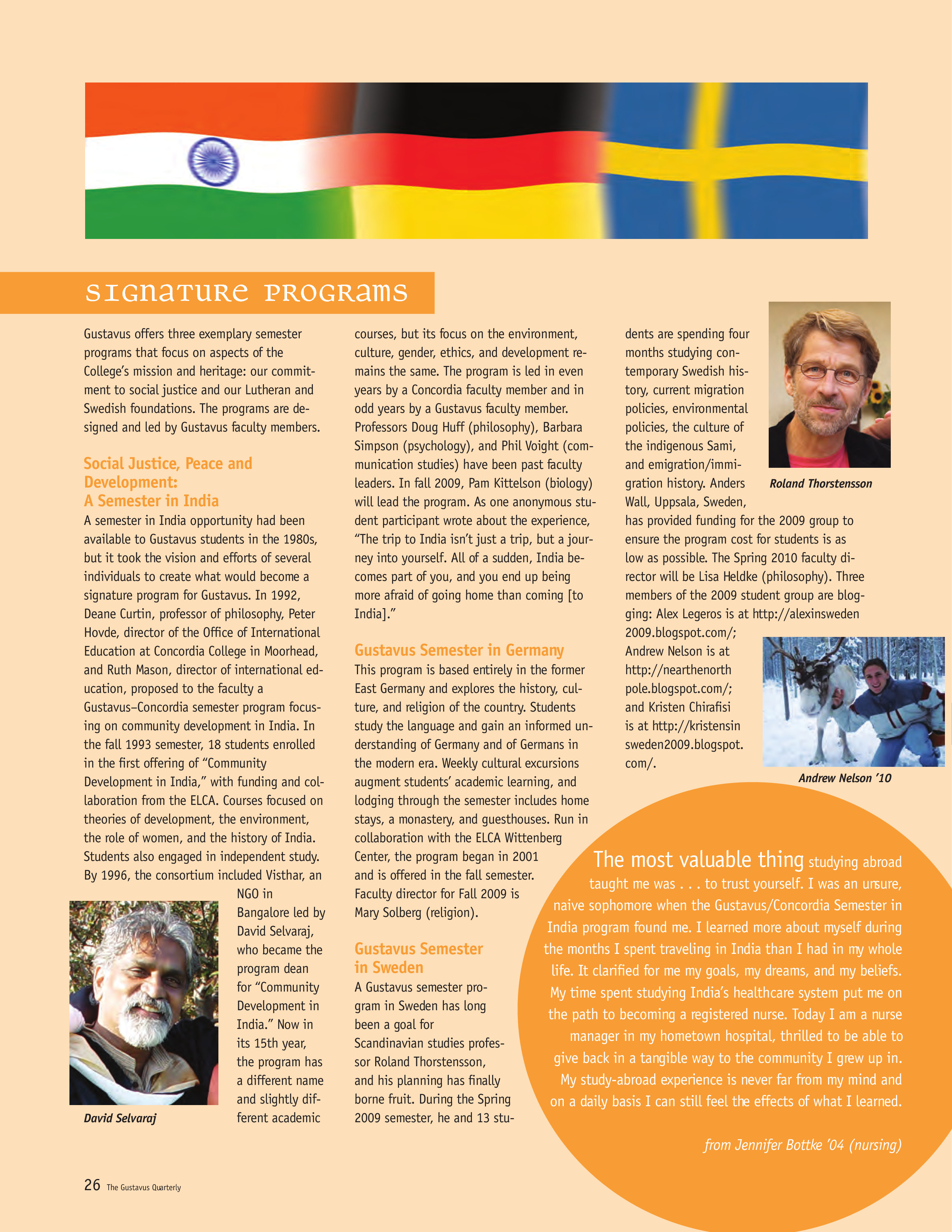 quarterly page