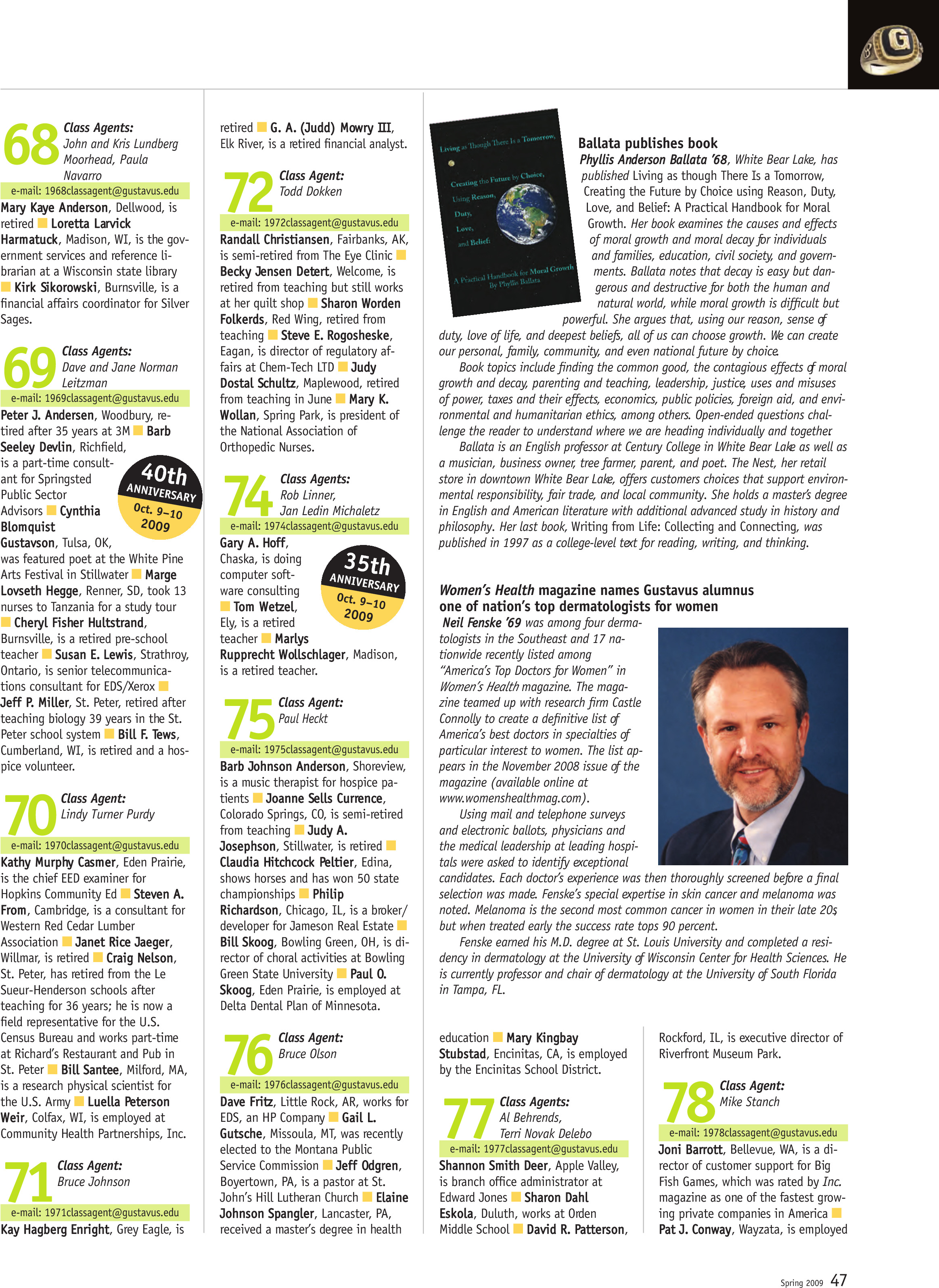 quarterly page