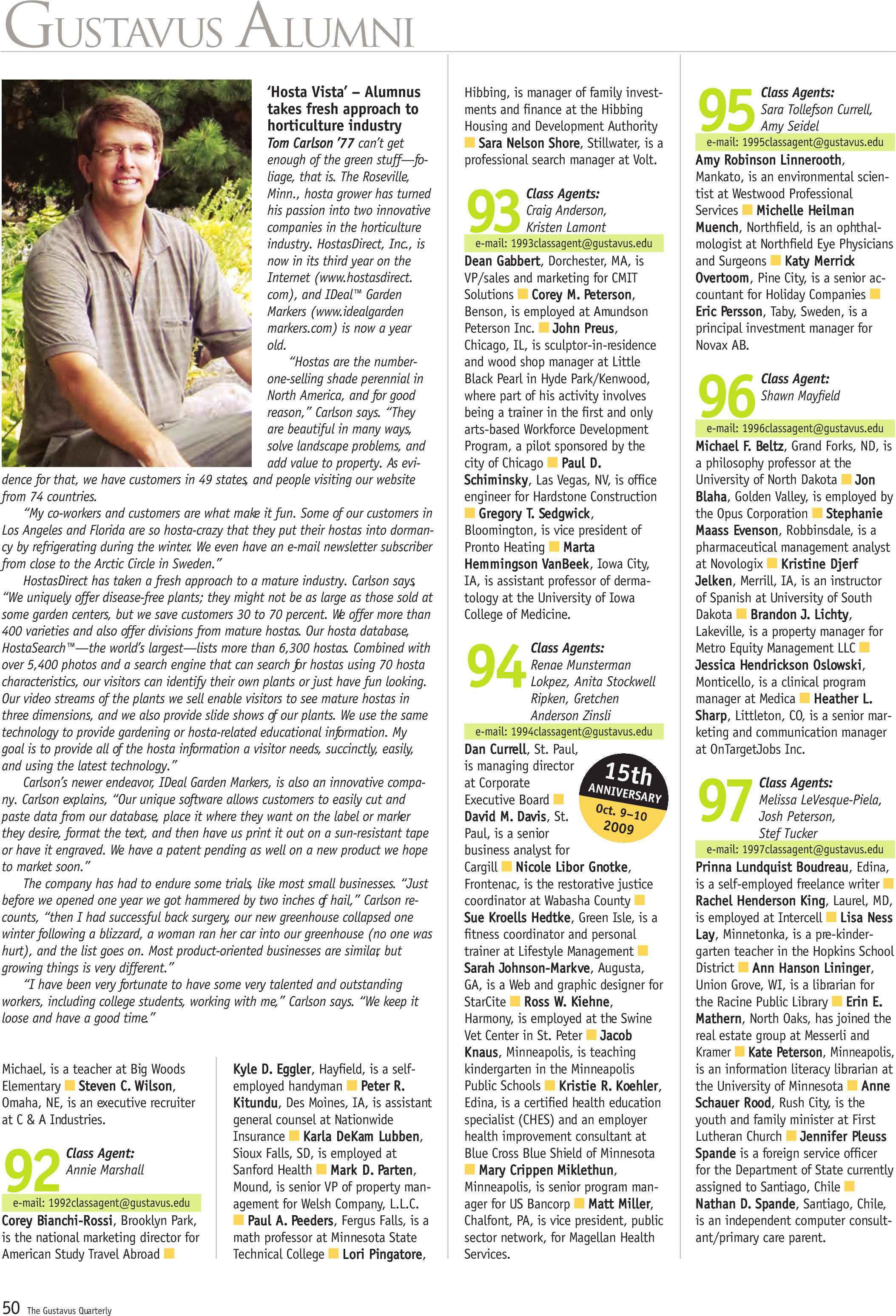 quarterly page