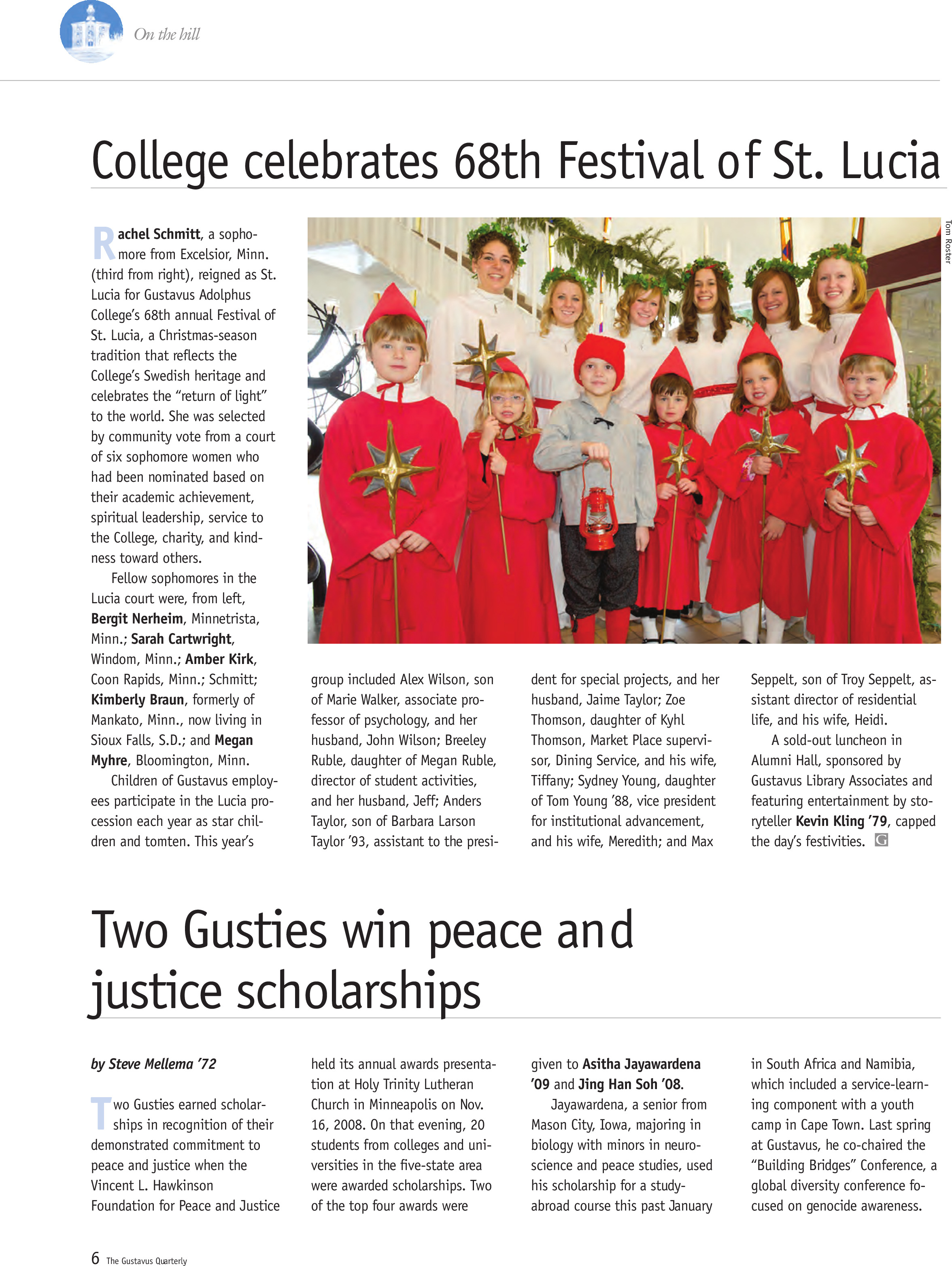 quarterly page