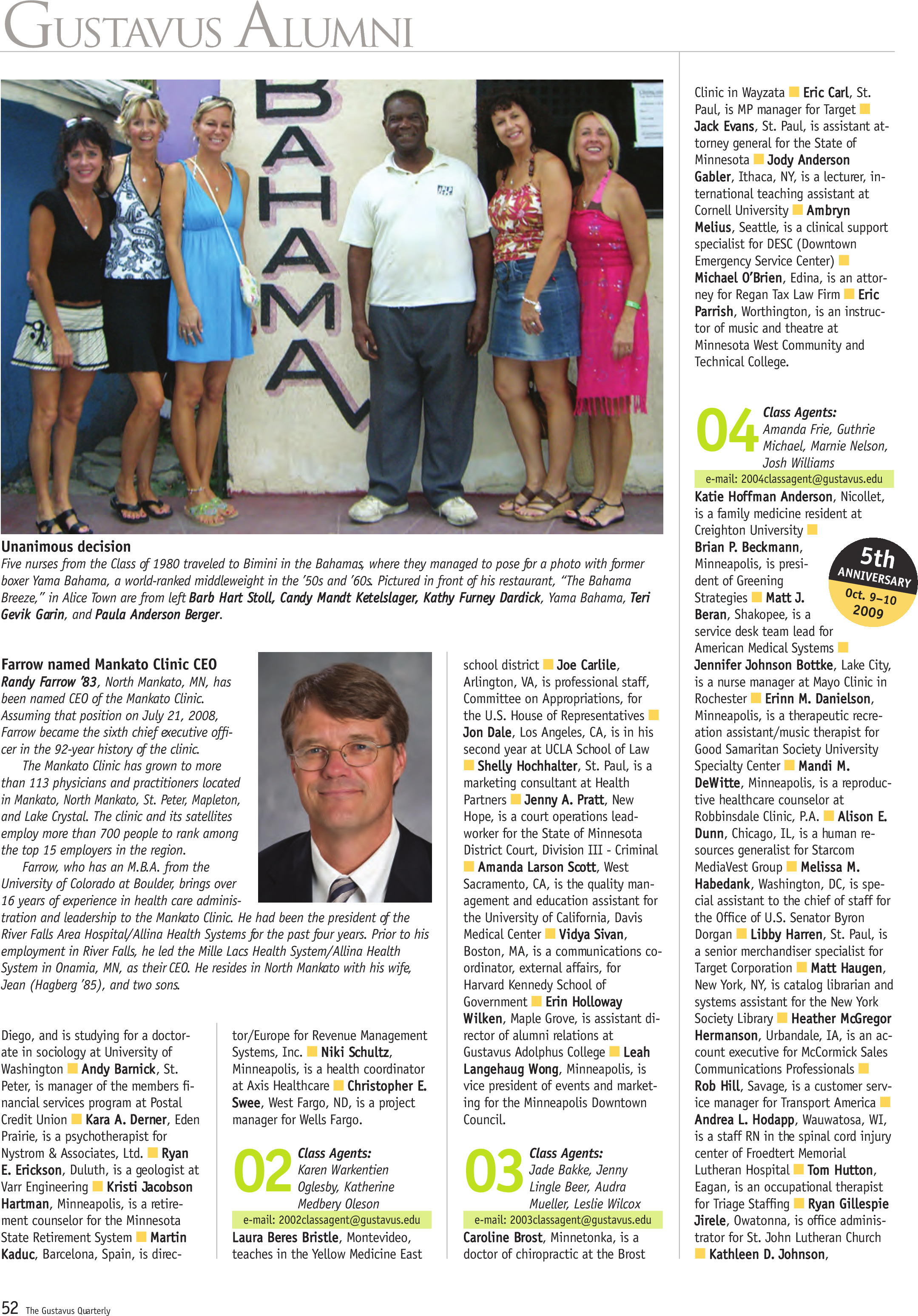 quarterly page