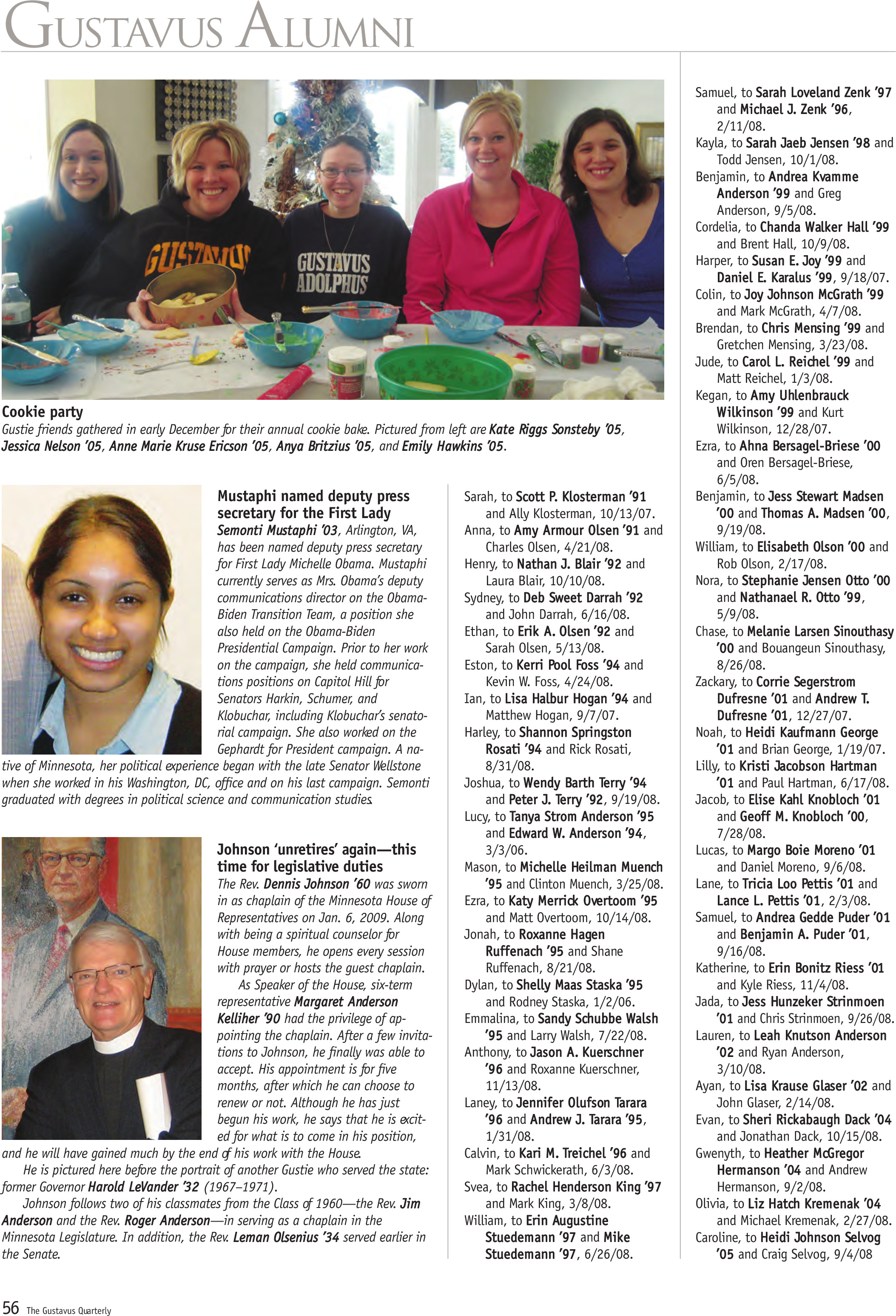 quarterly page