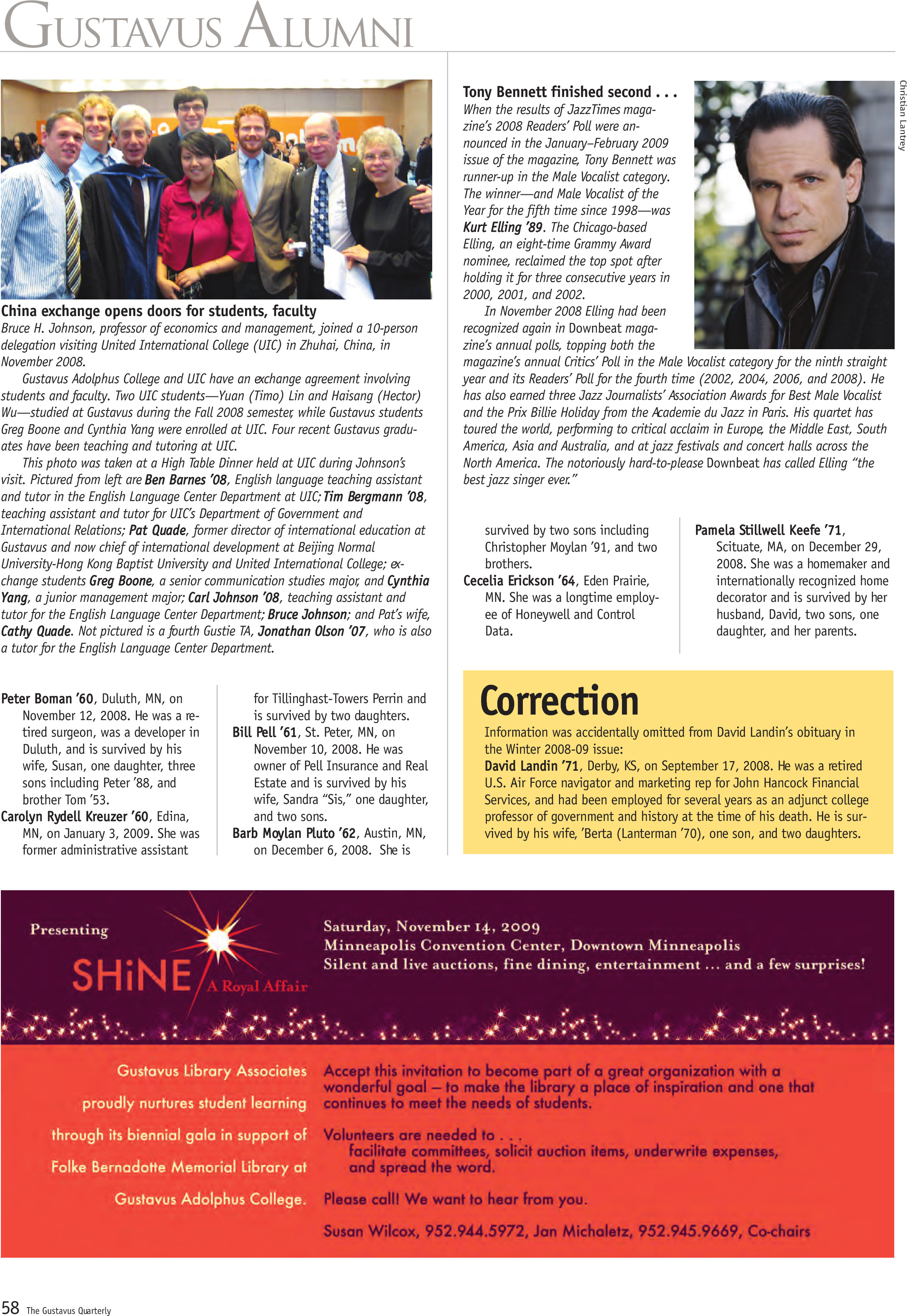 quarterly page
