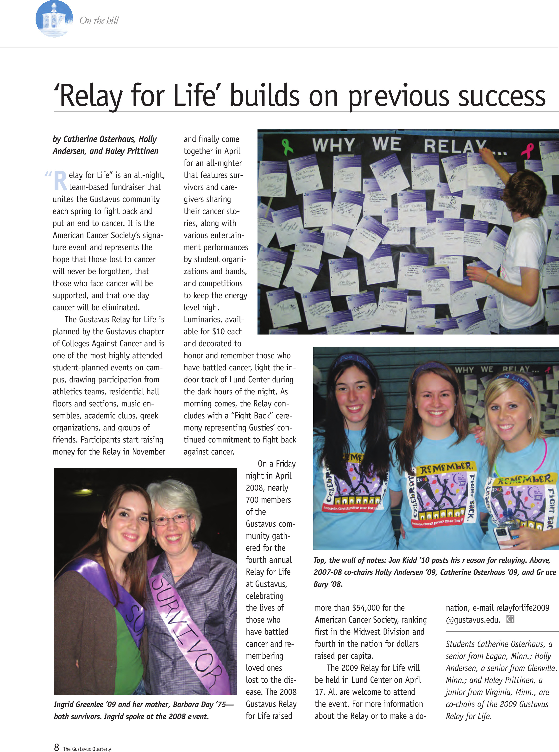 quarterly page