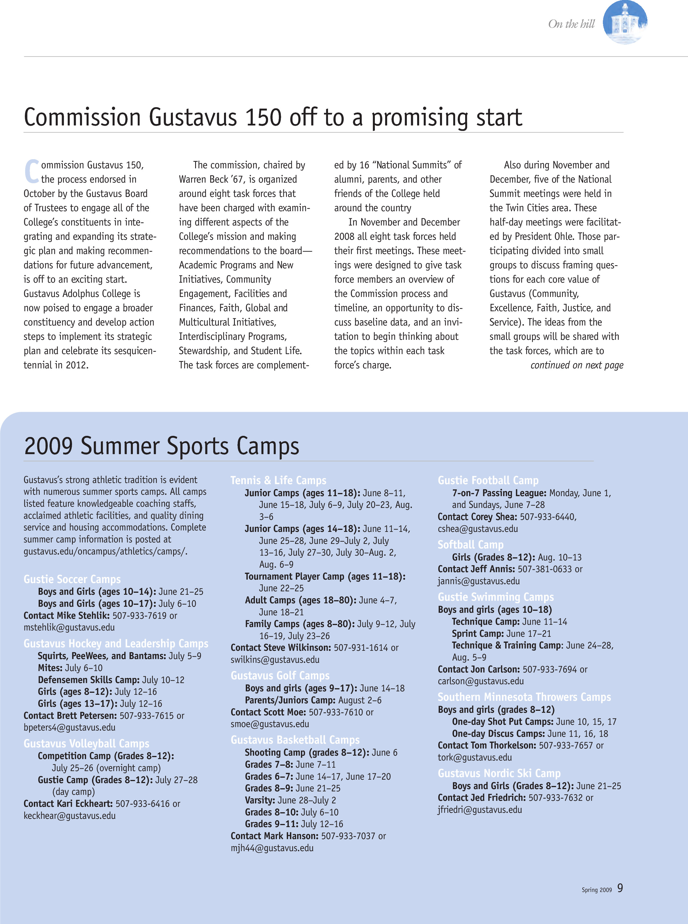 quarterly page