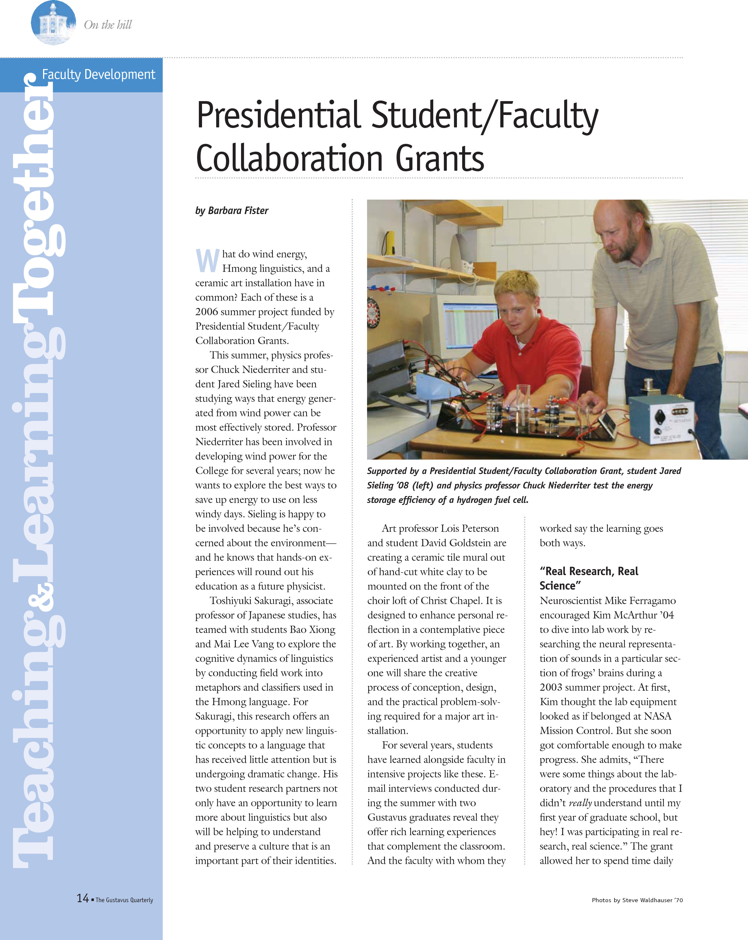 quarterly page