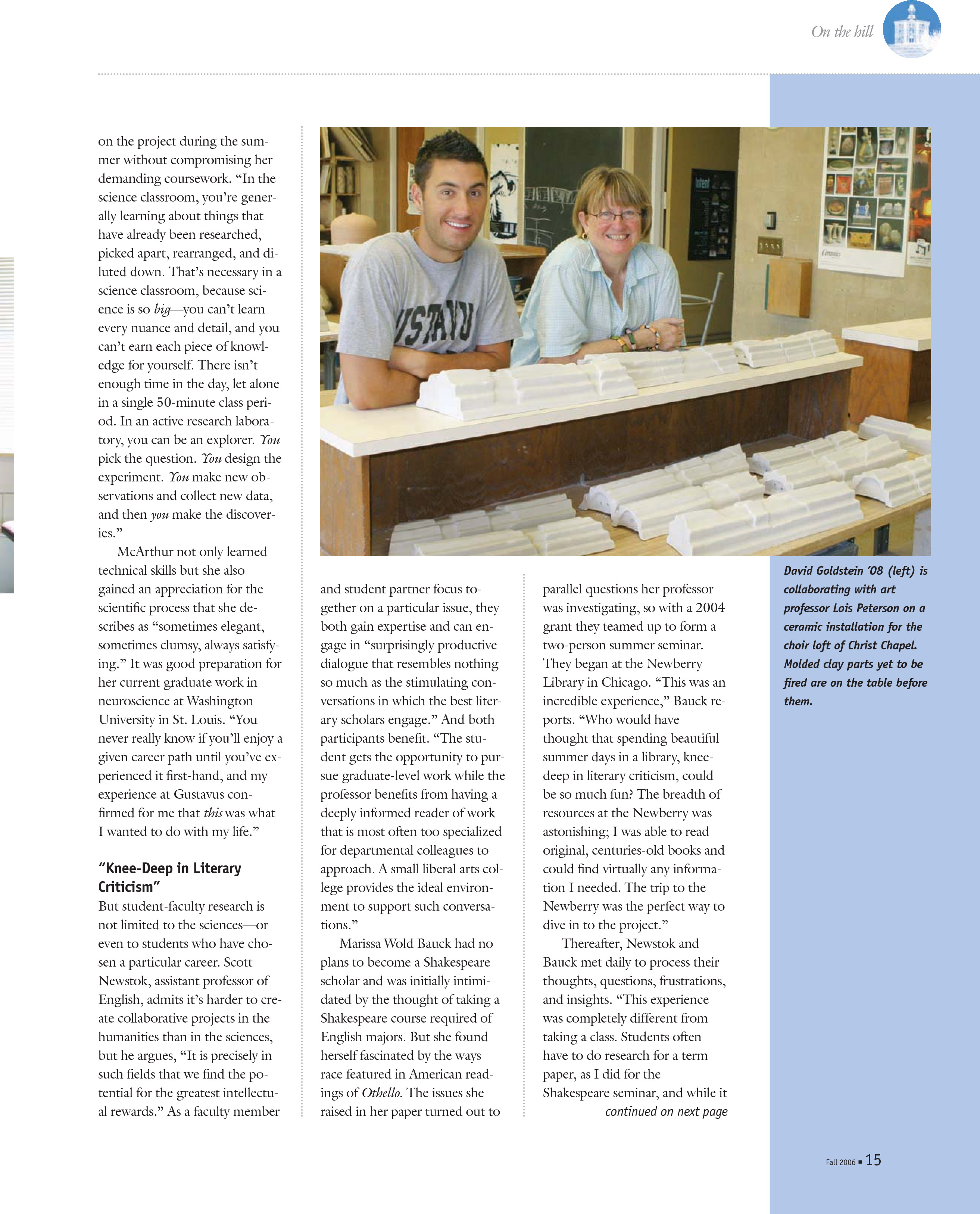 quarterly page
