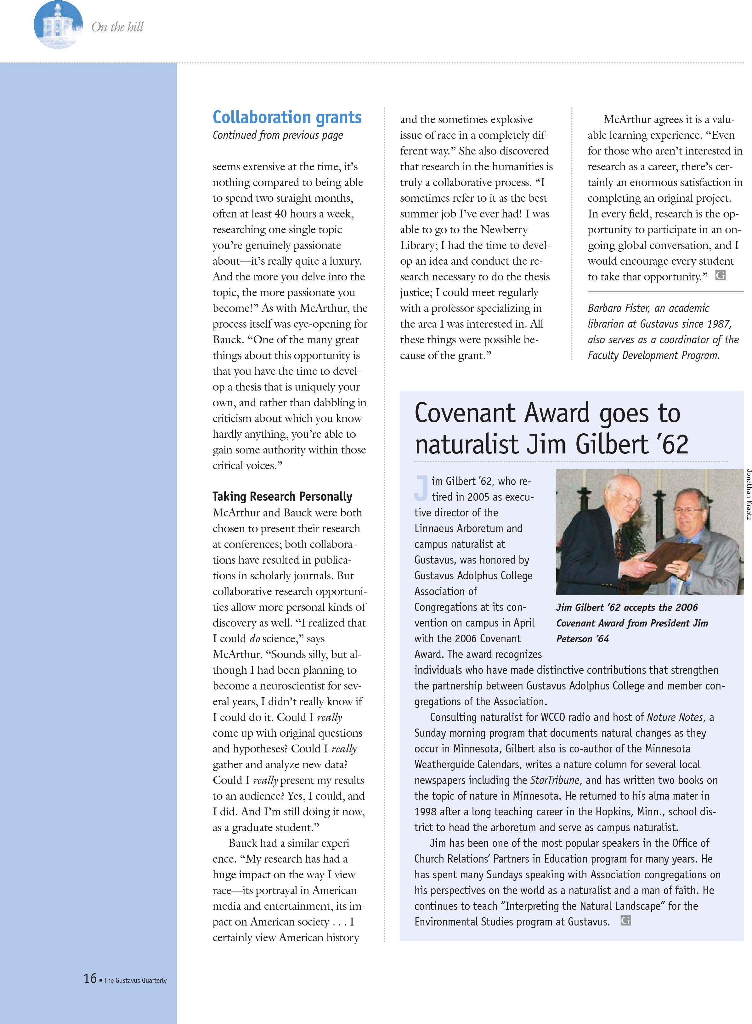 quarterly page