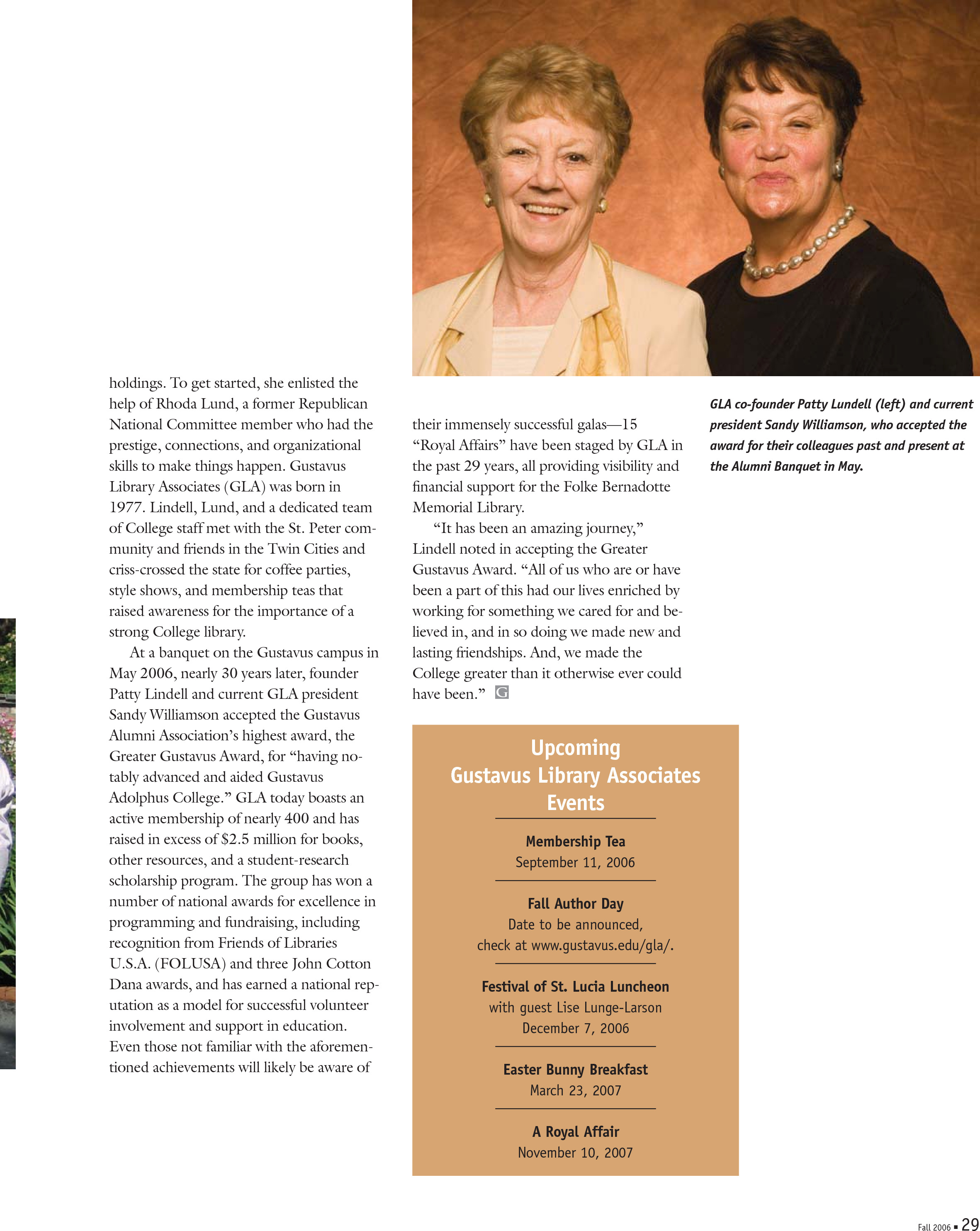 quarterly page