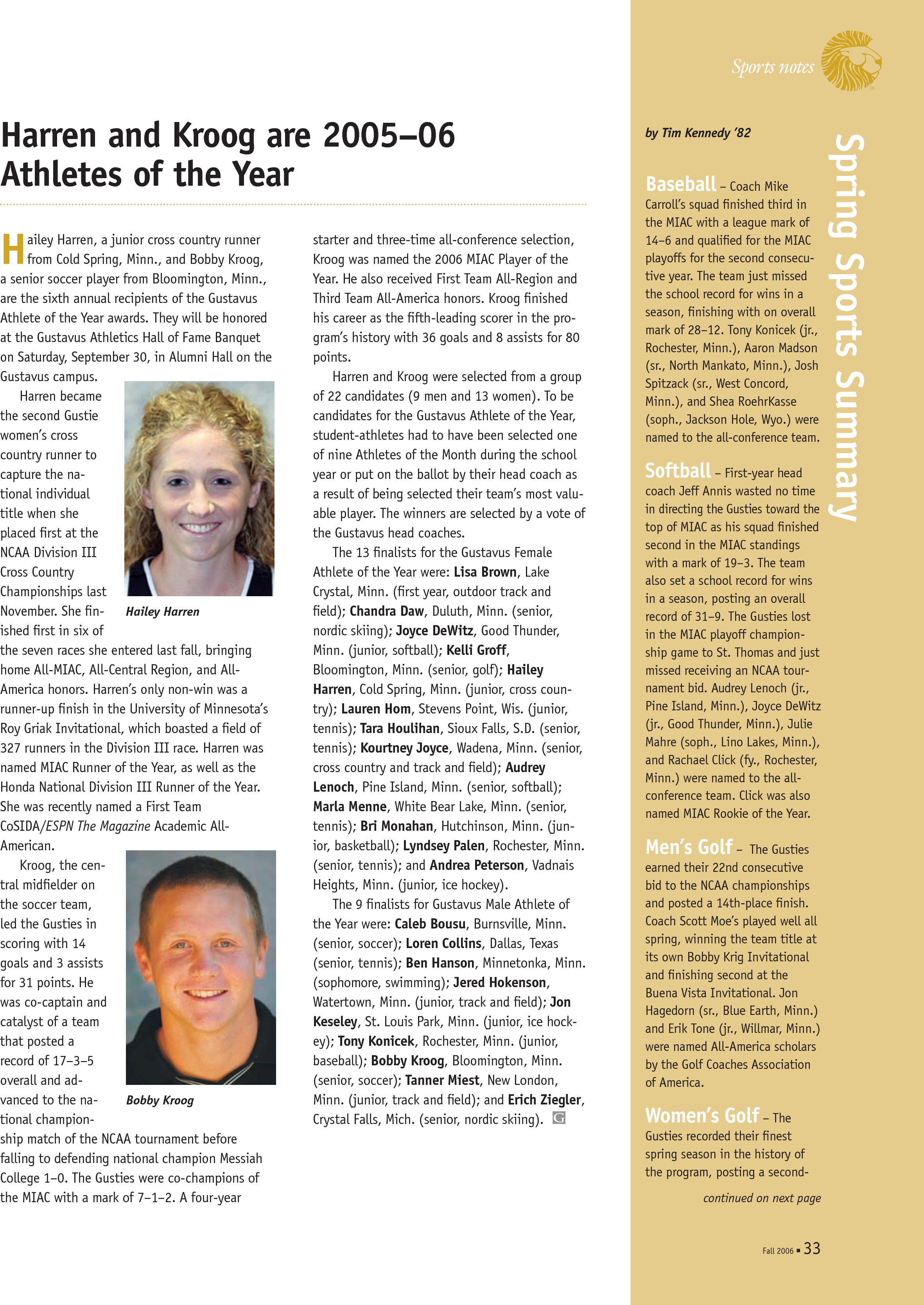 quarterly page