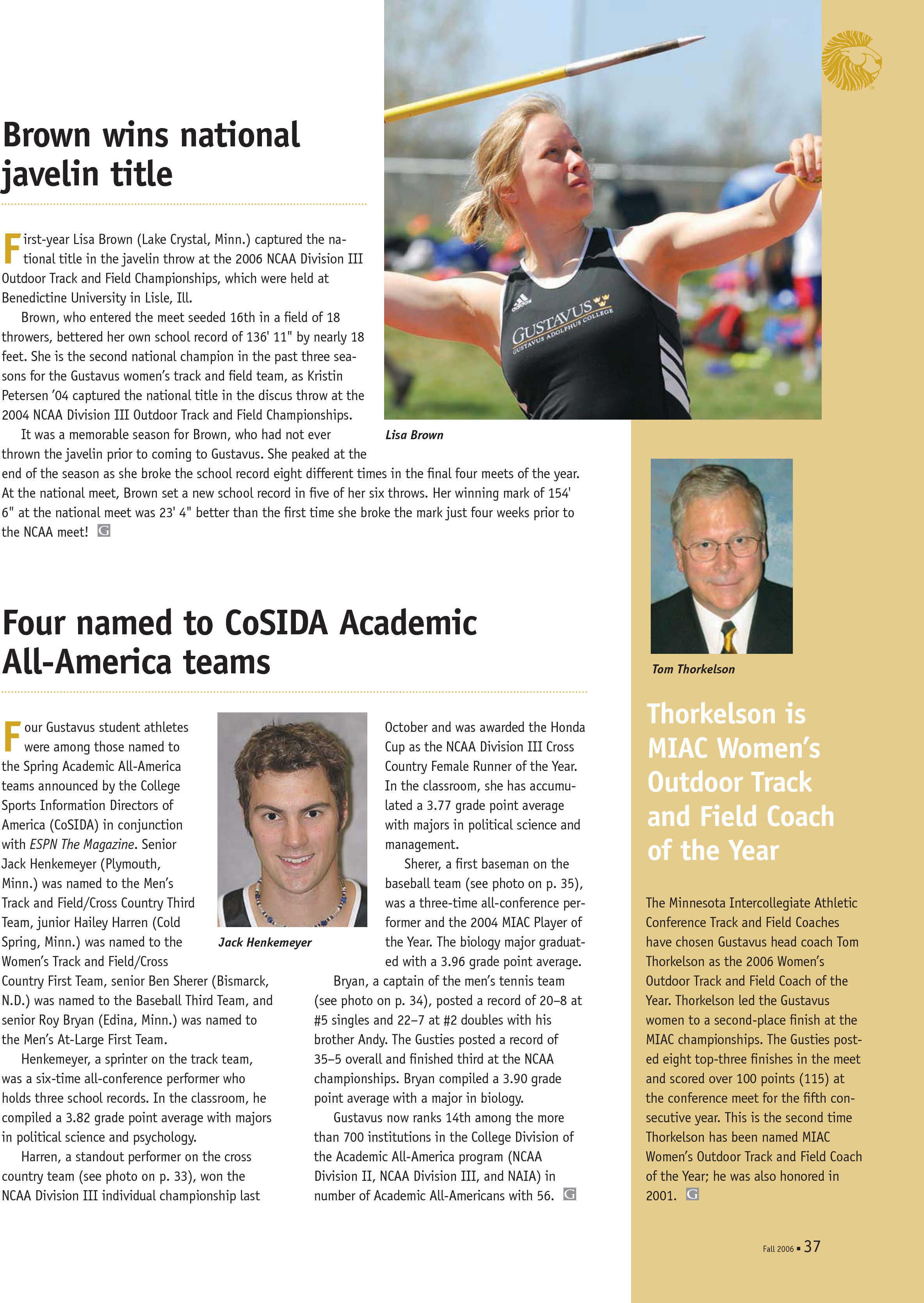 quarterly page