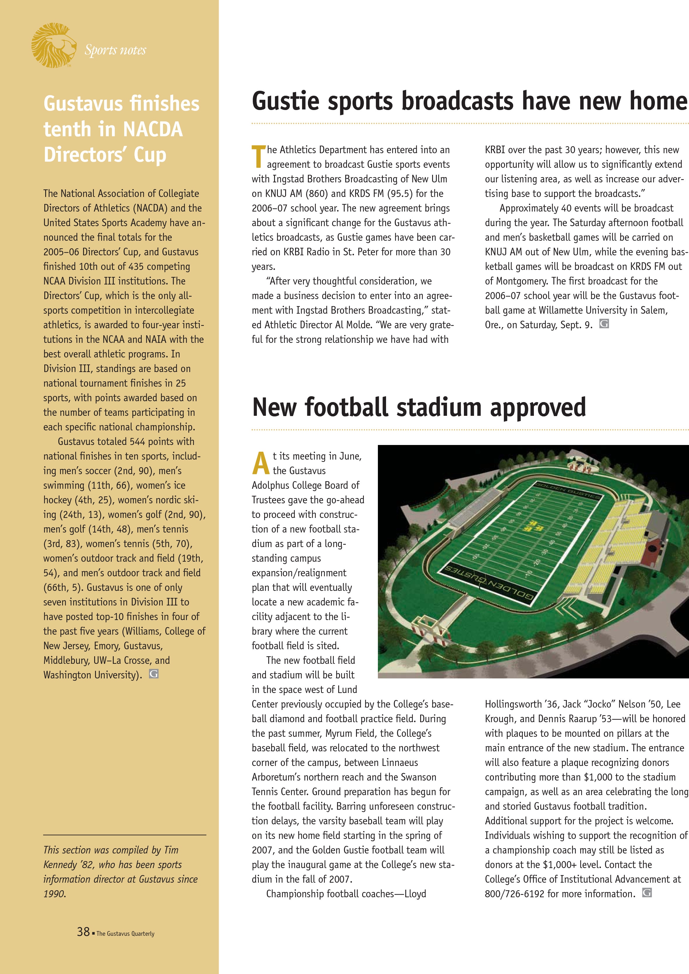 quarterly page