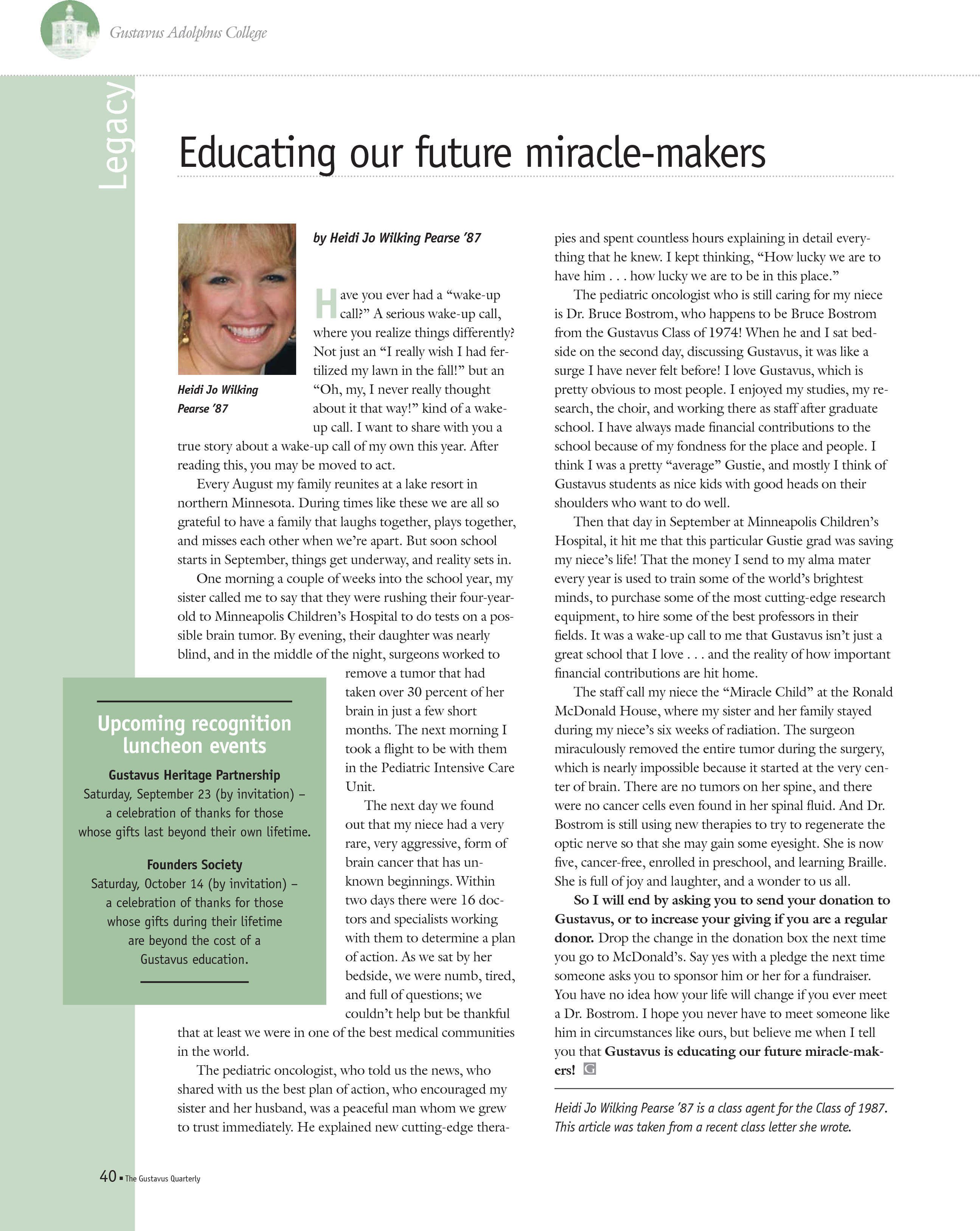 quarterly page
