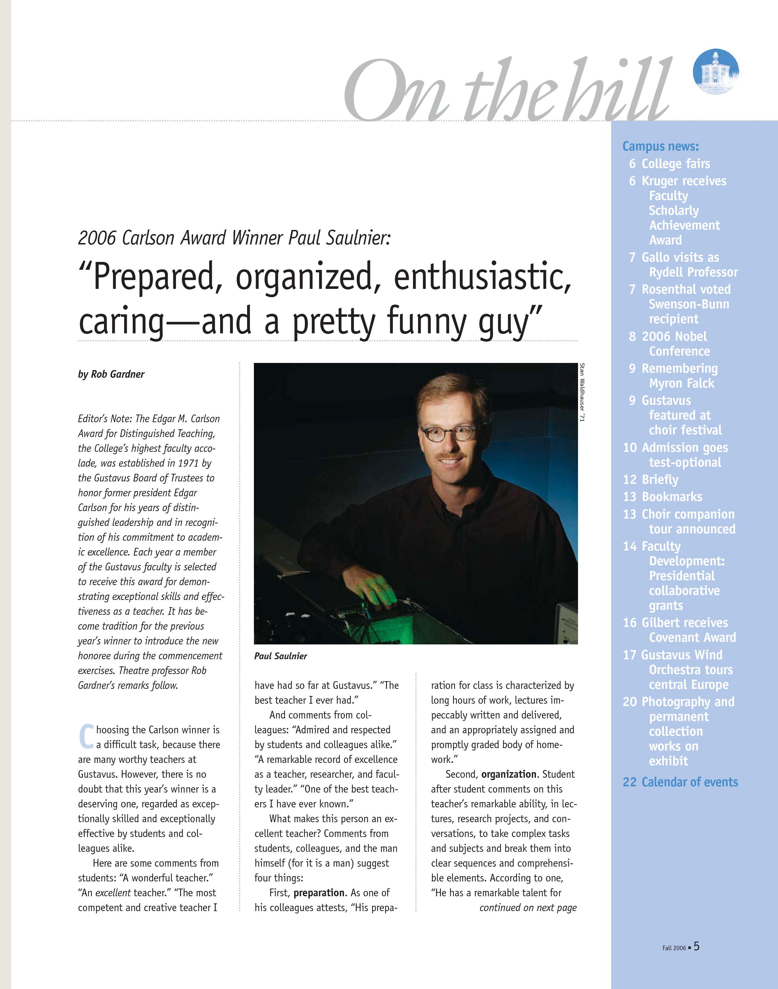 quarterly page