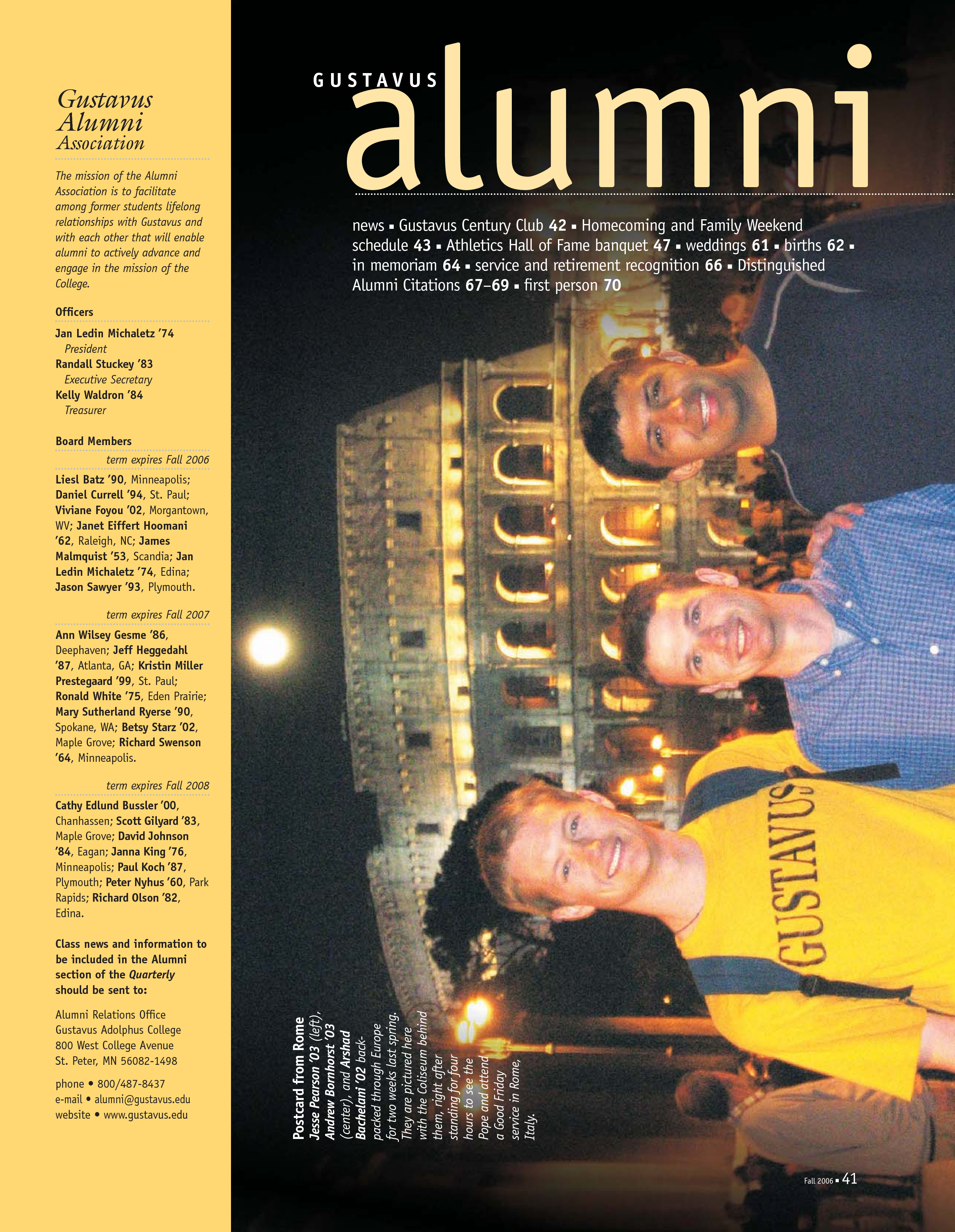 quarterly page