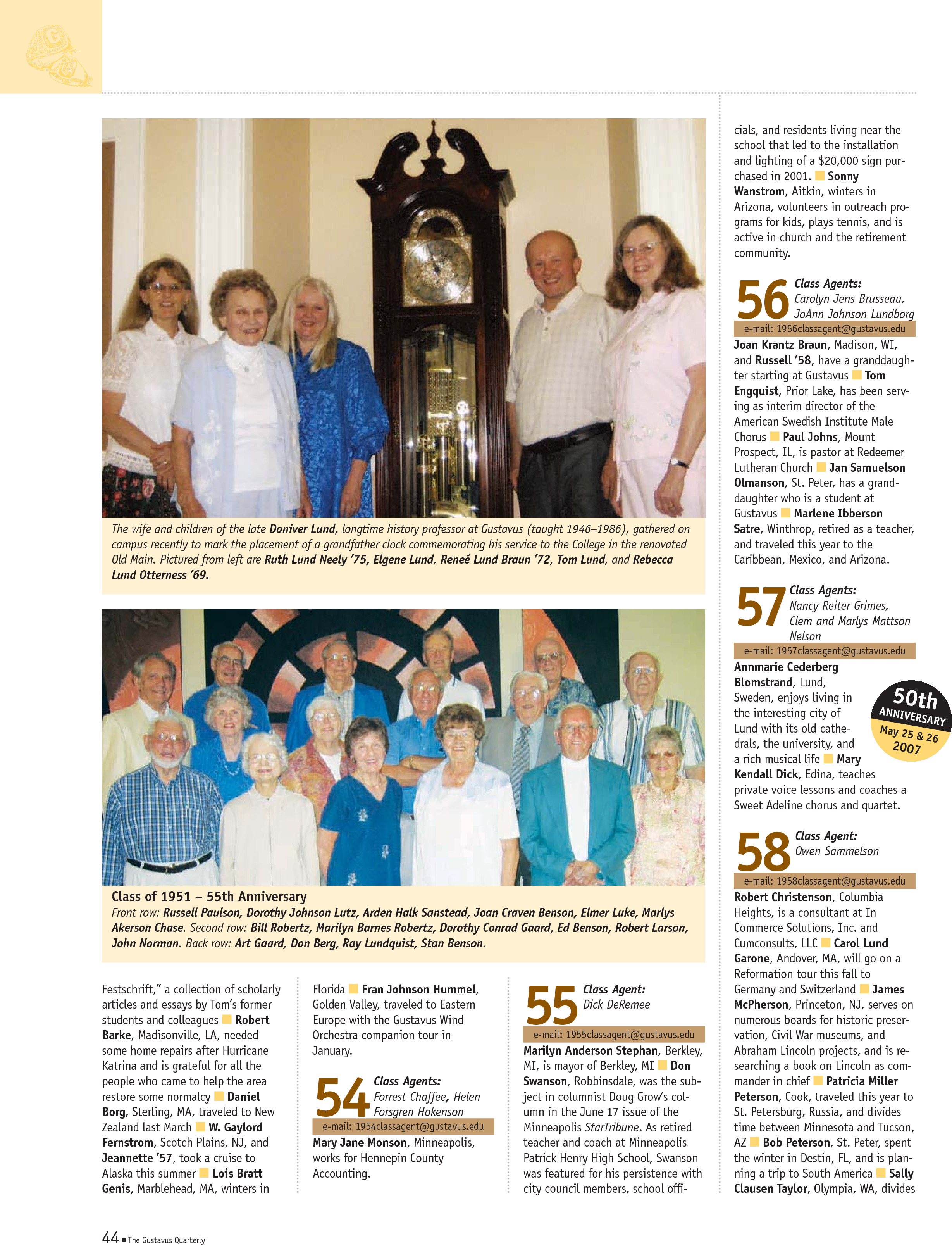 quarterly page