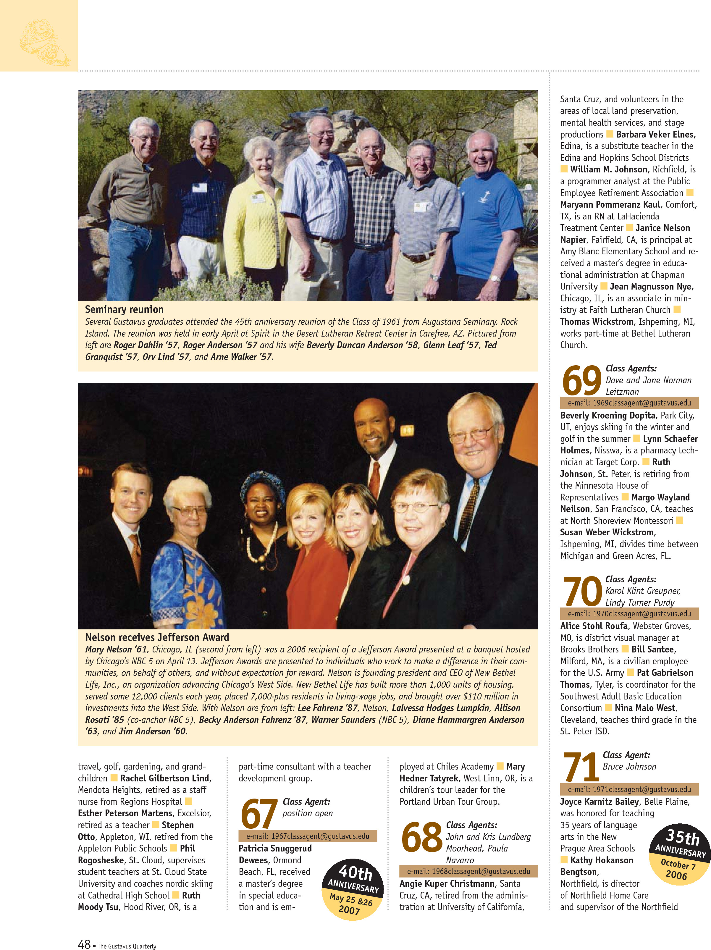 quarterly page