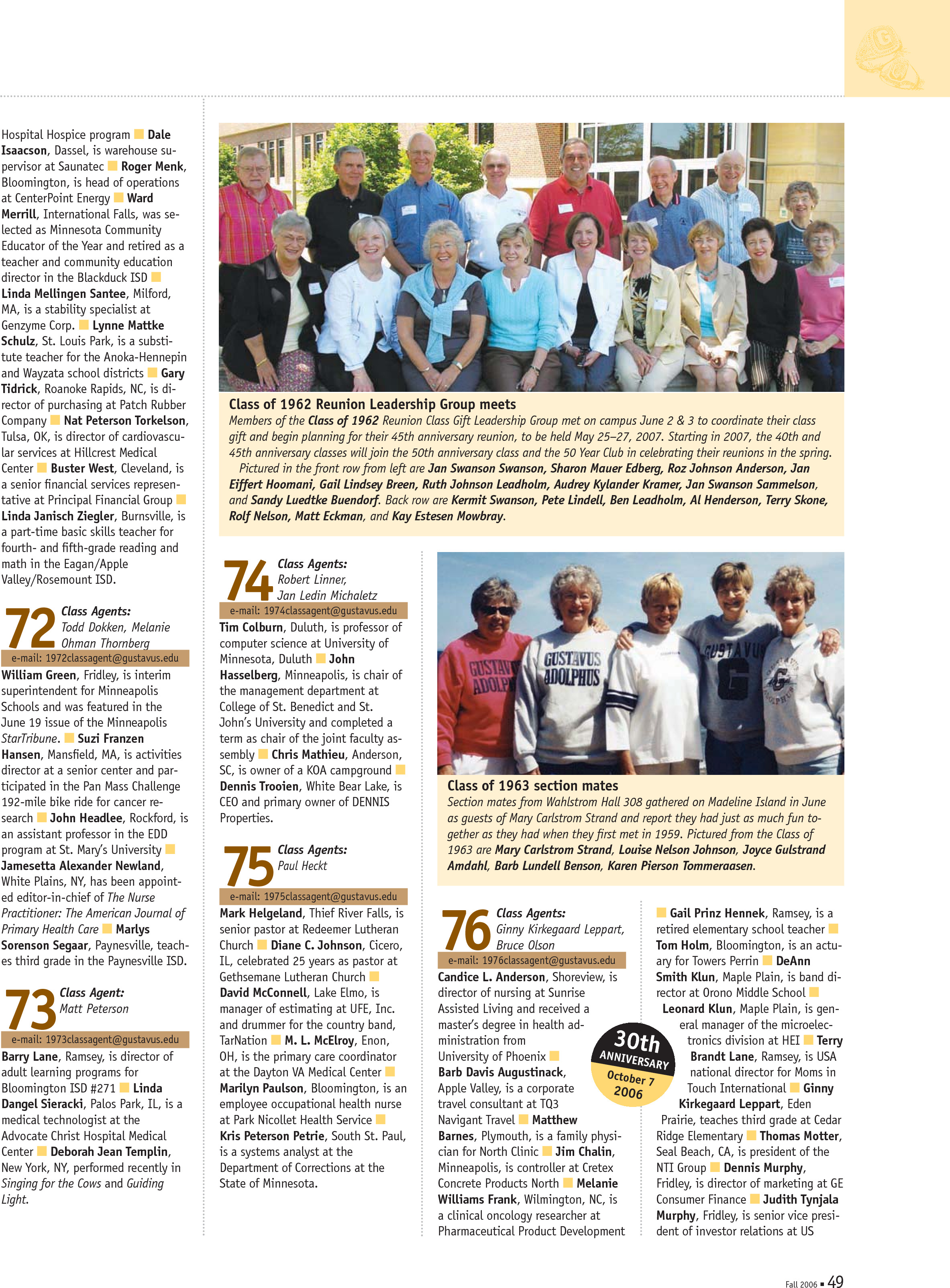 quarterly page