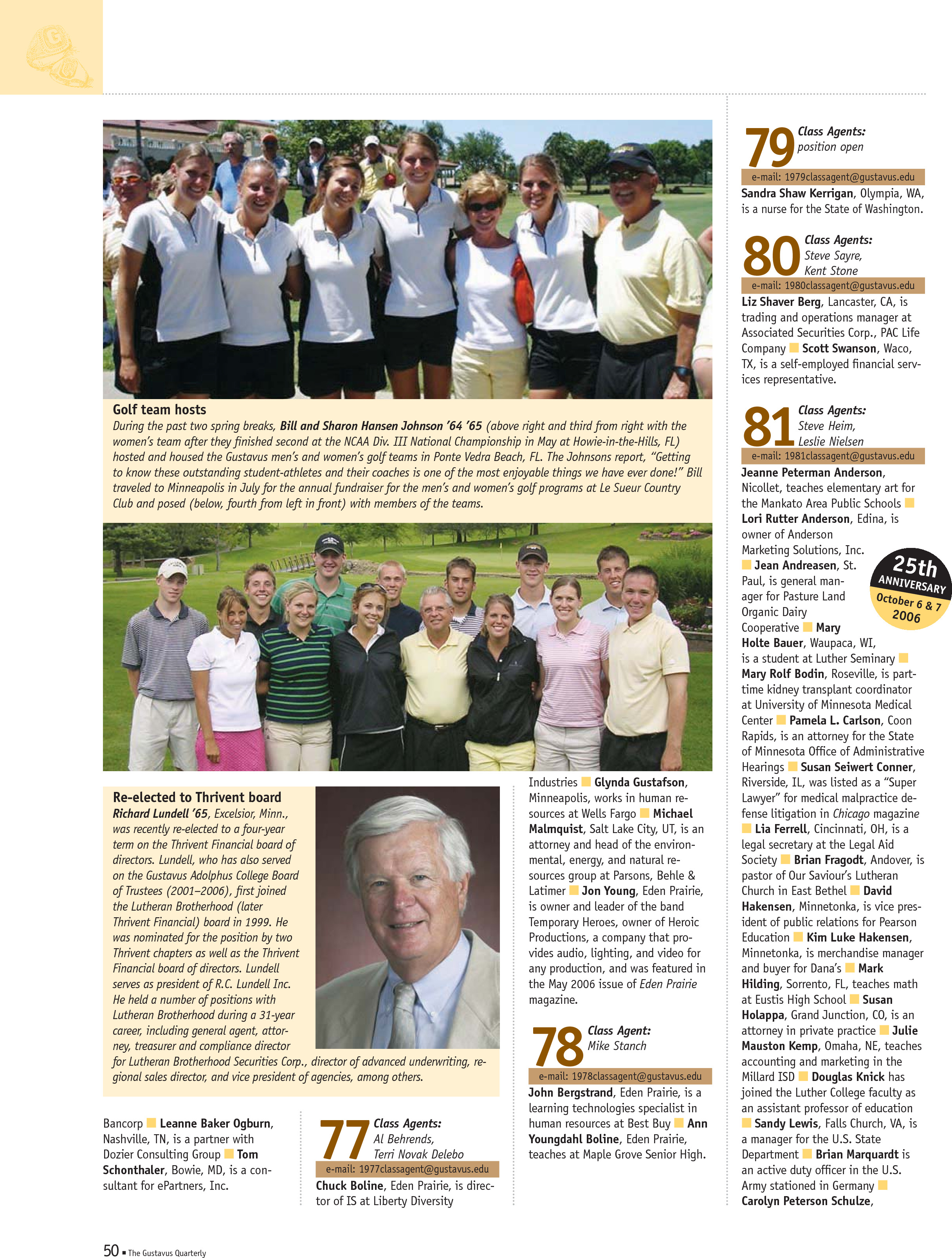 quarterly page