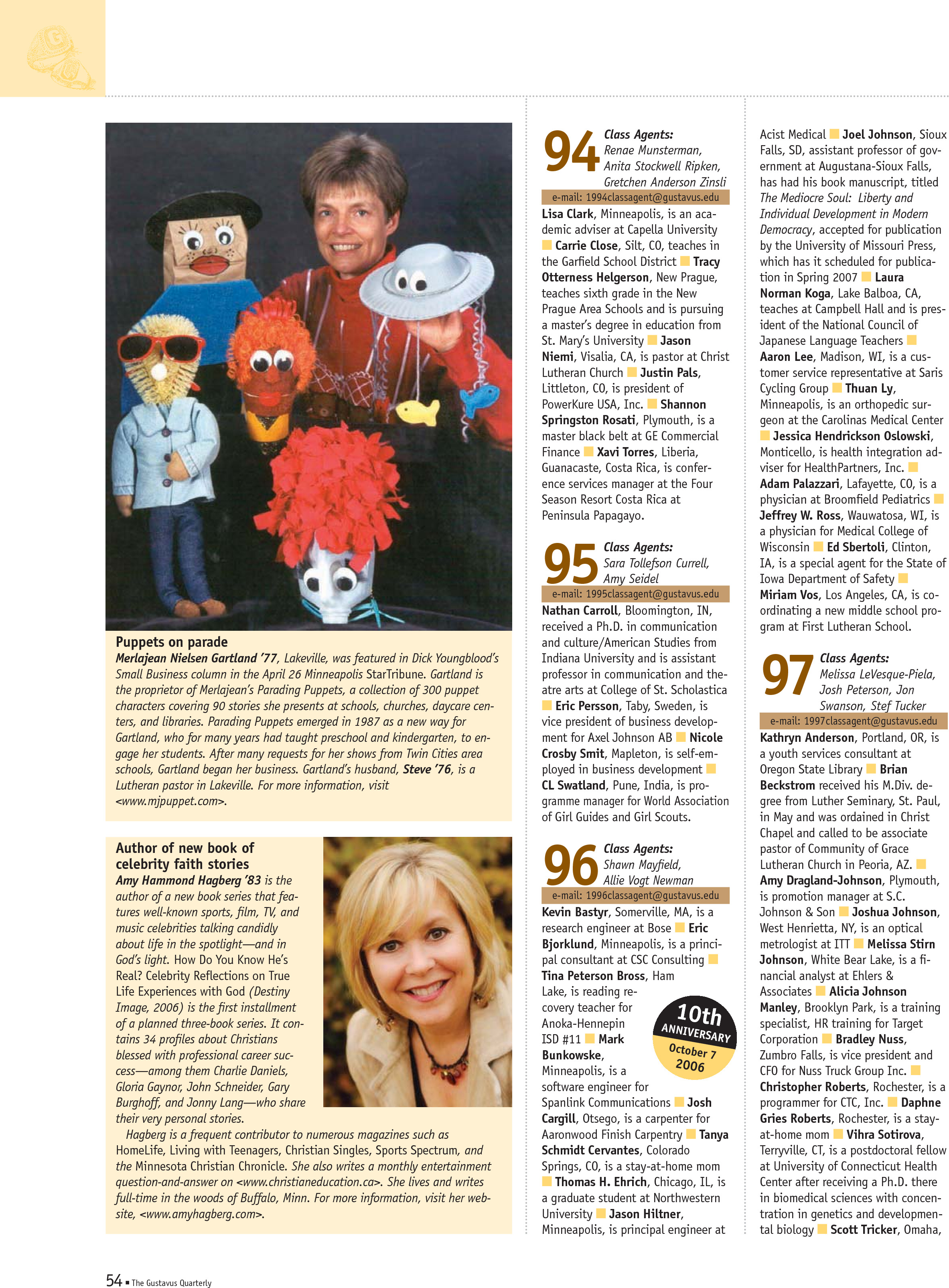 quarterly page
