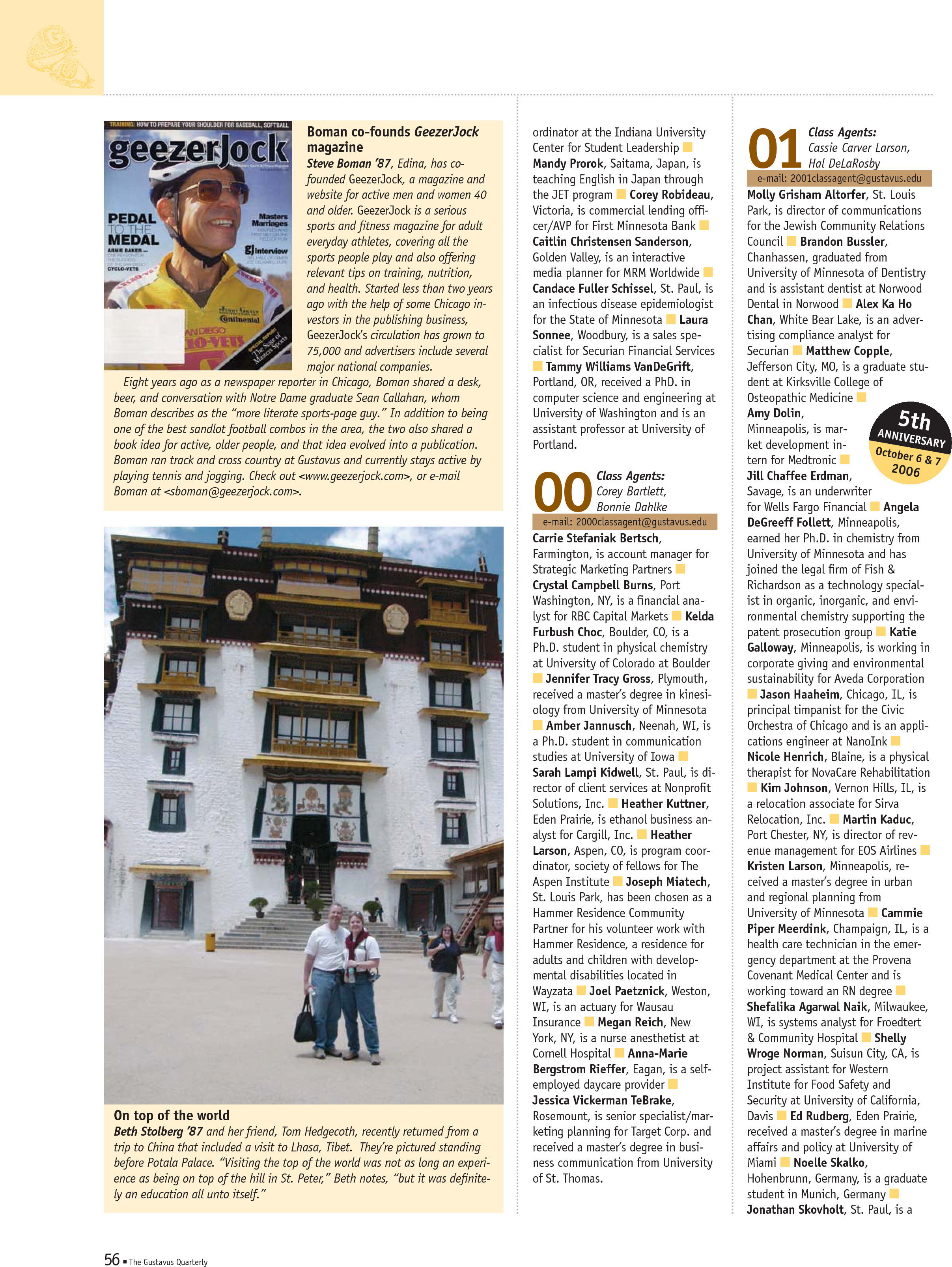 quarterly page