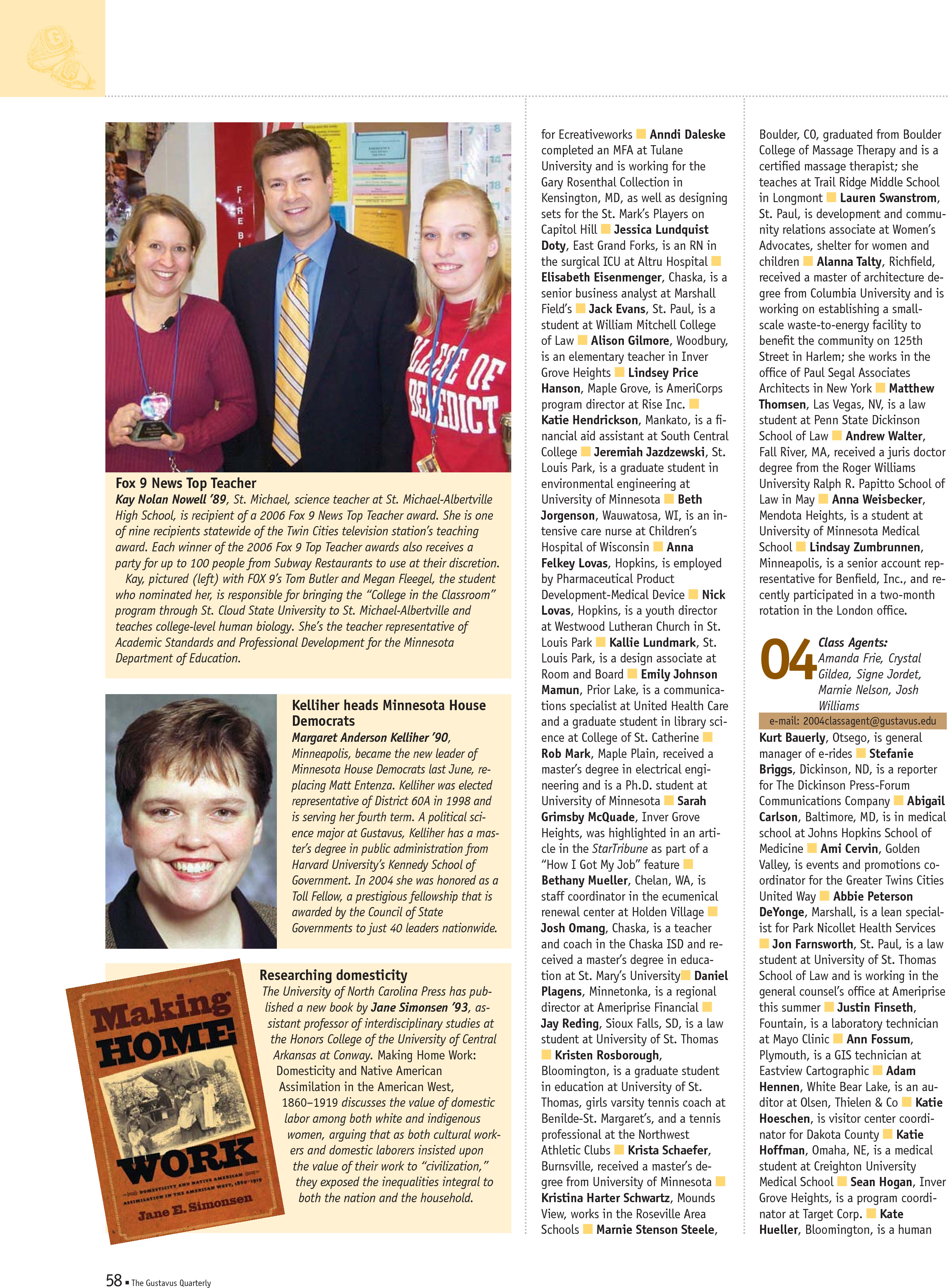 quarterly page
