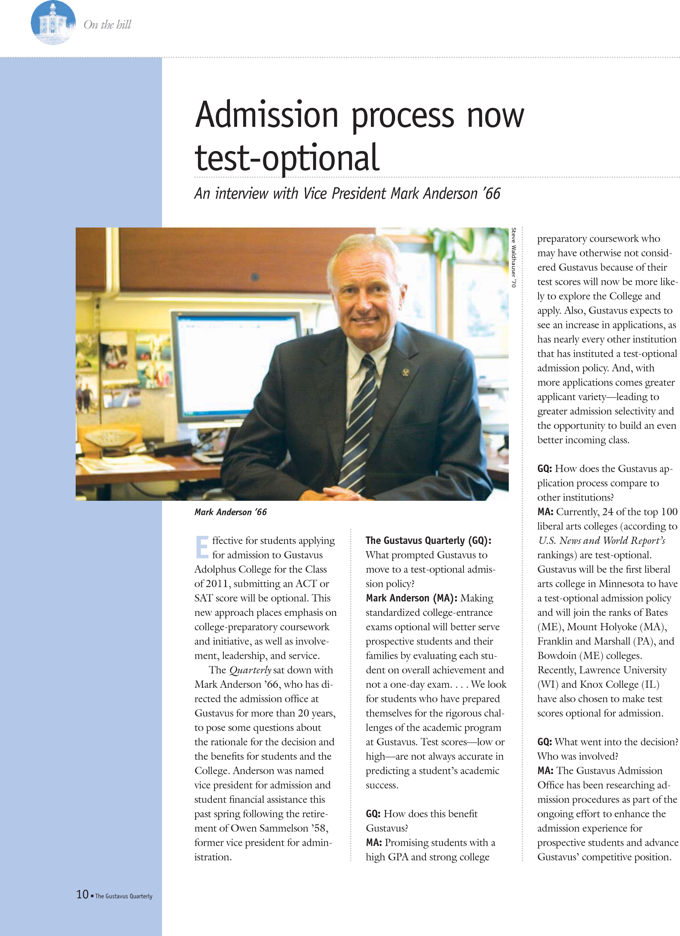quarterly page