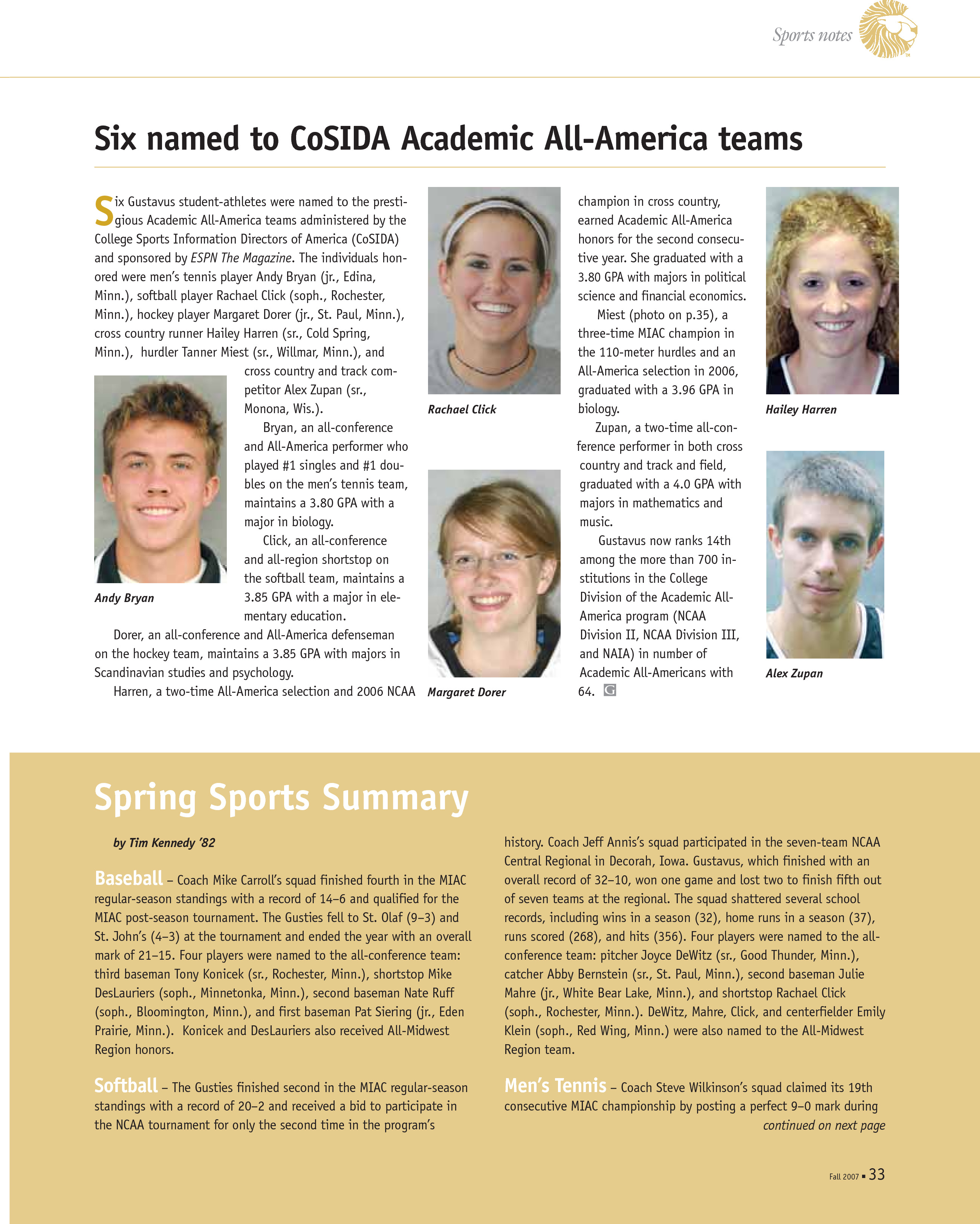 quarterly page
