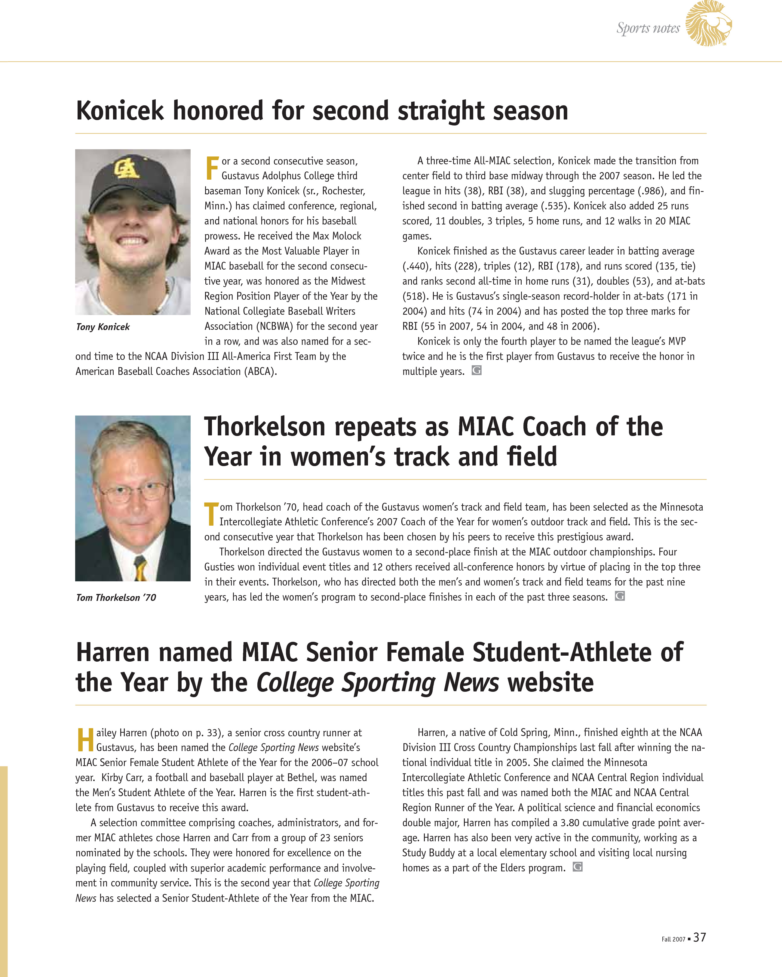 quarterly page