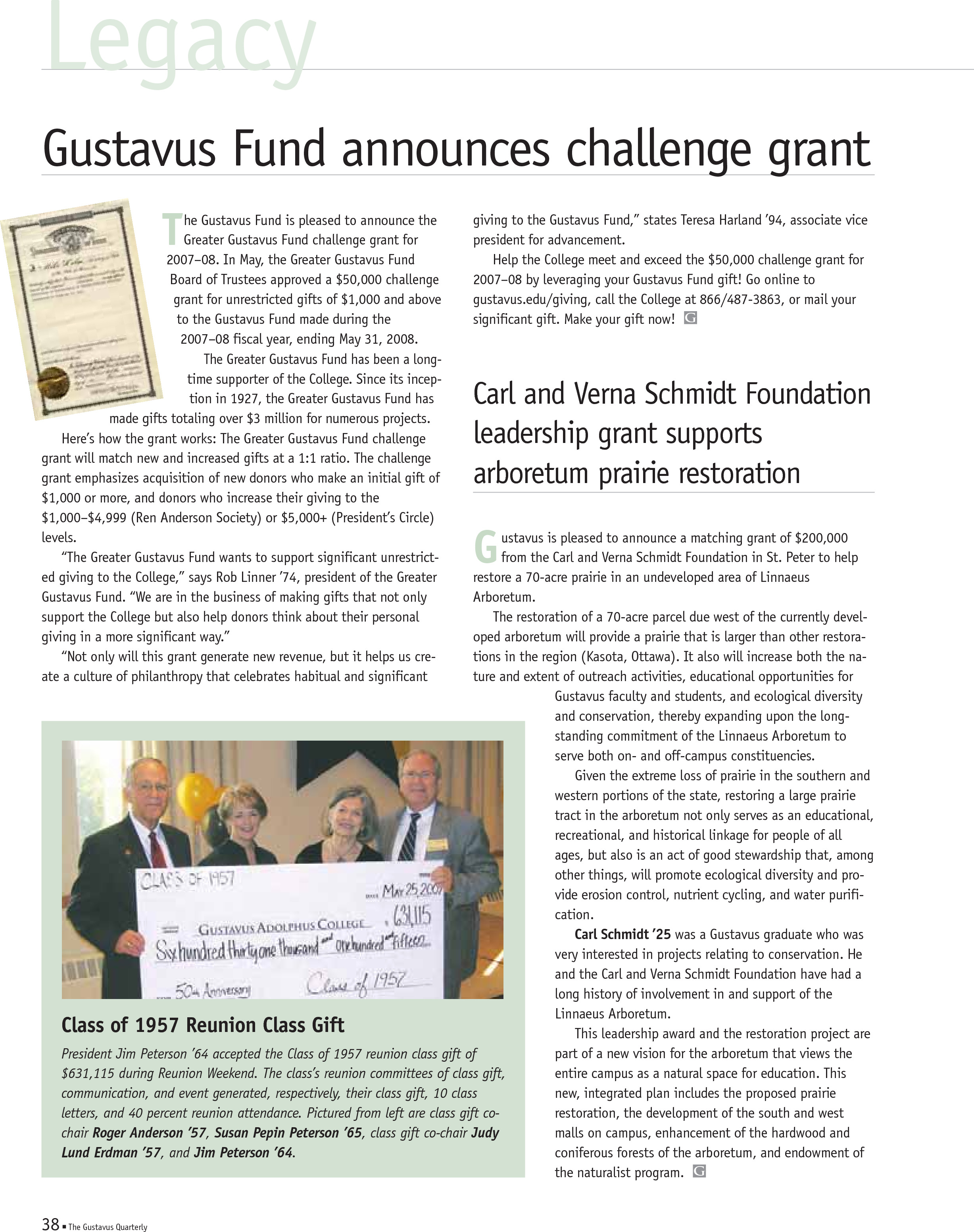 quarterly page