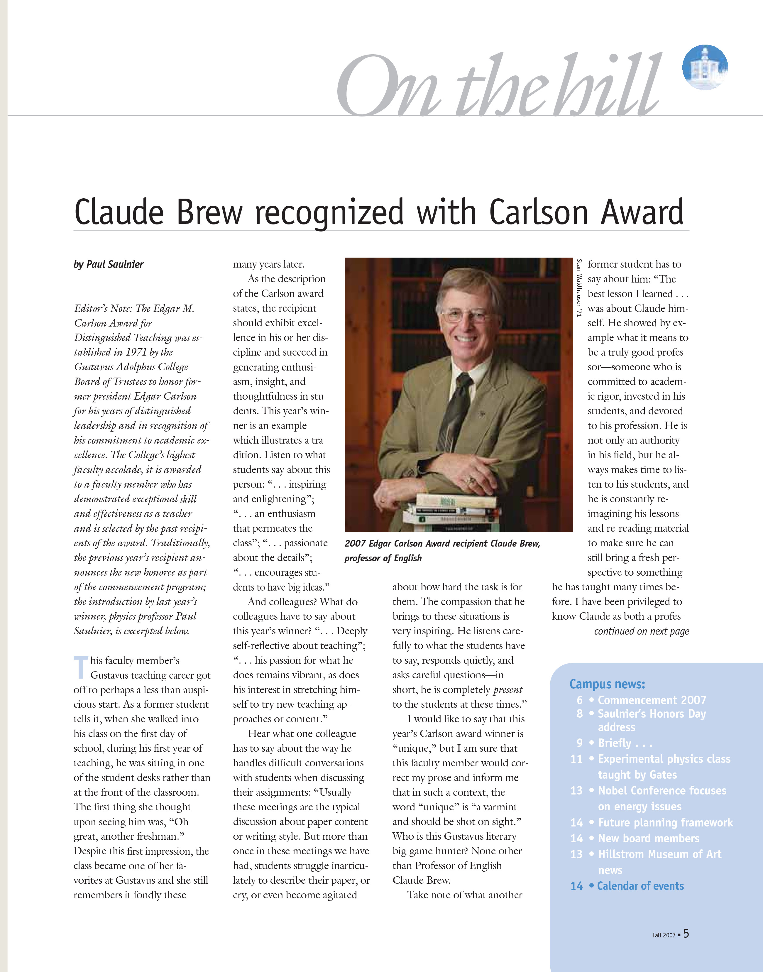 quarterly page