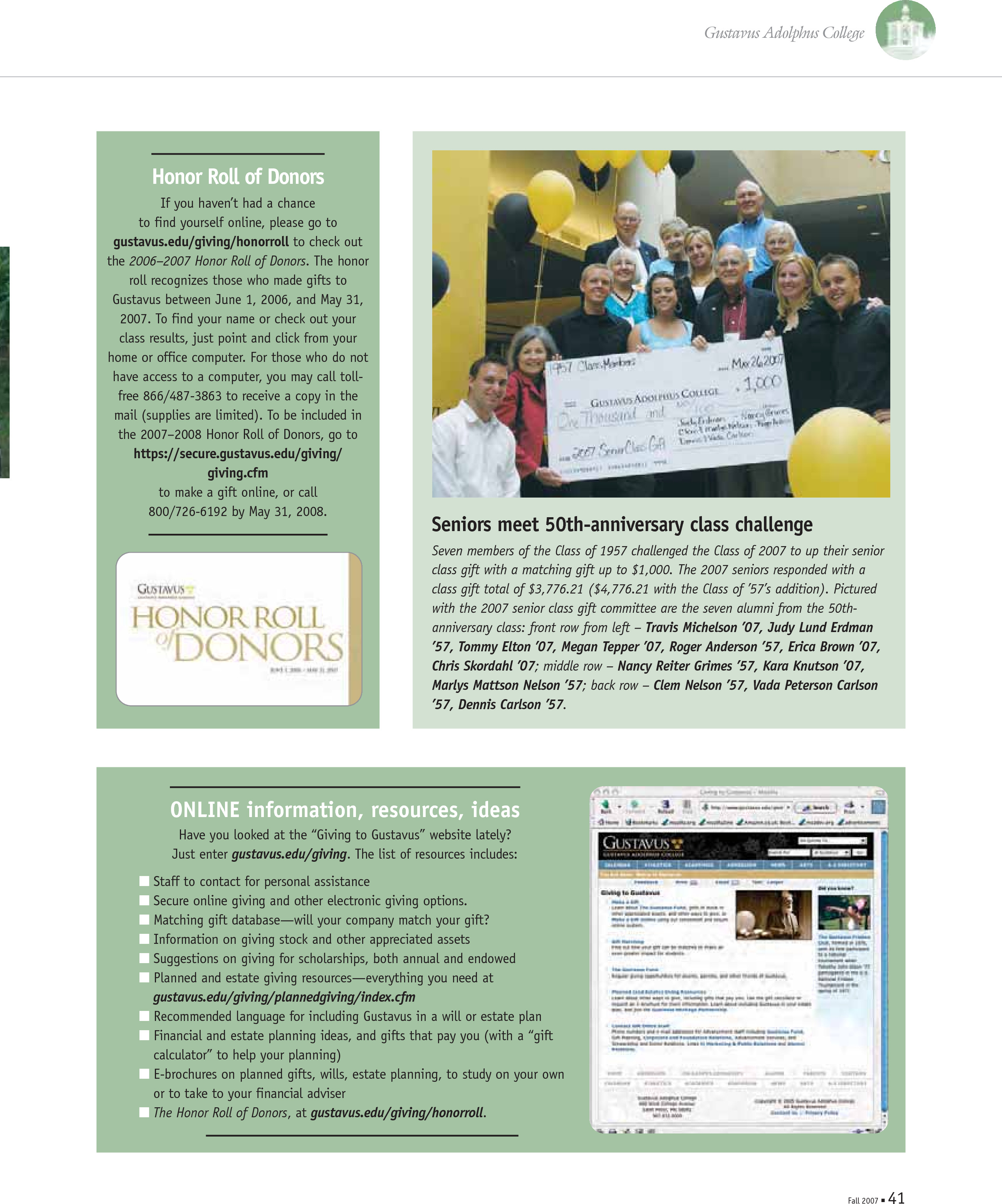 quarterly page