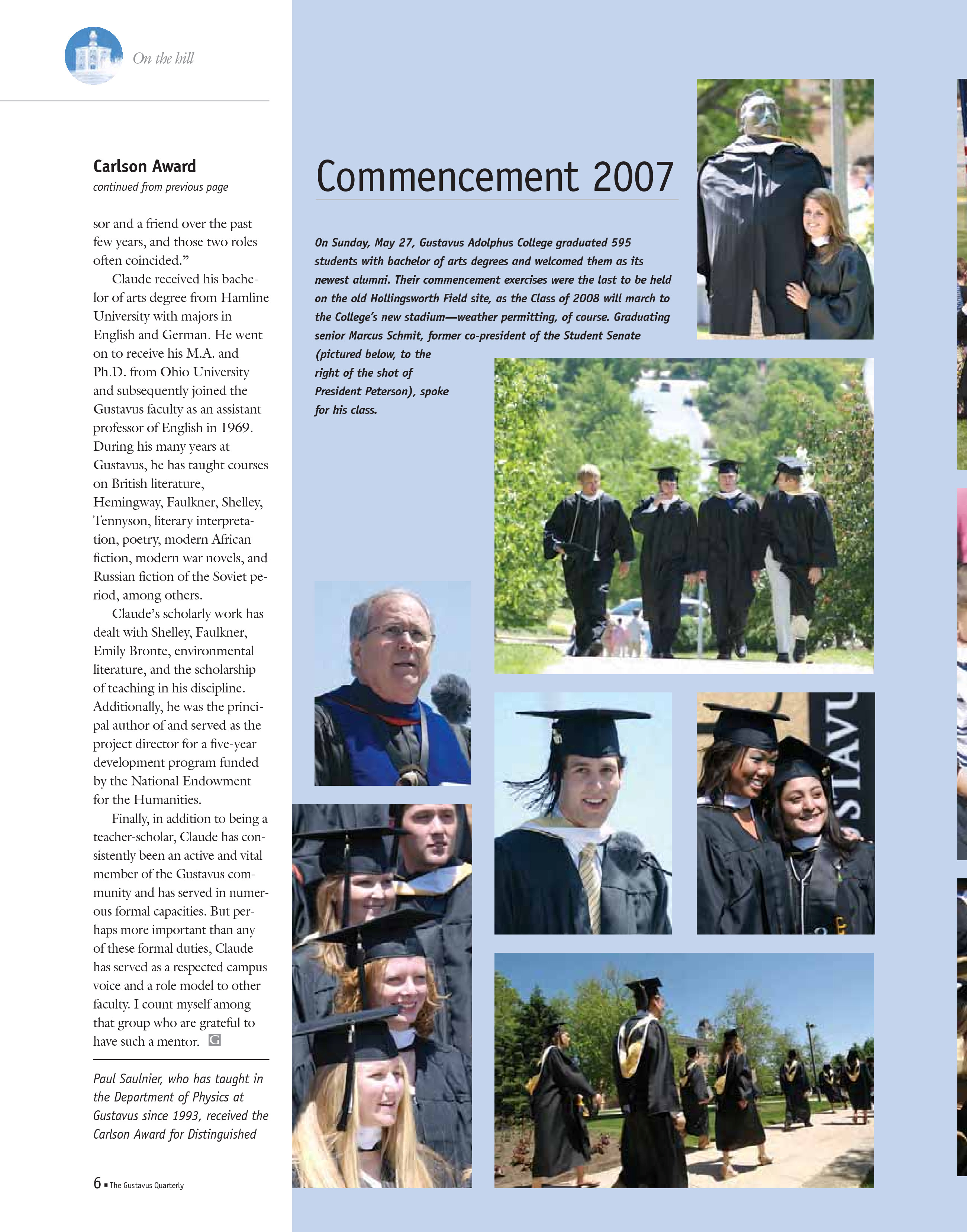 quarterly page
