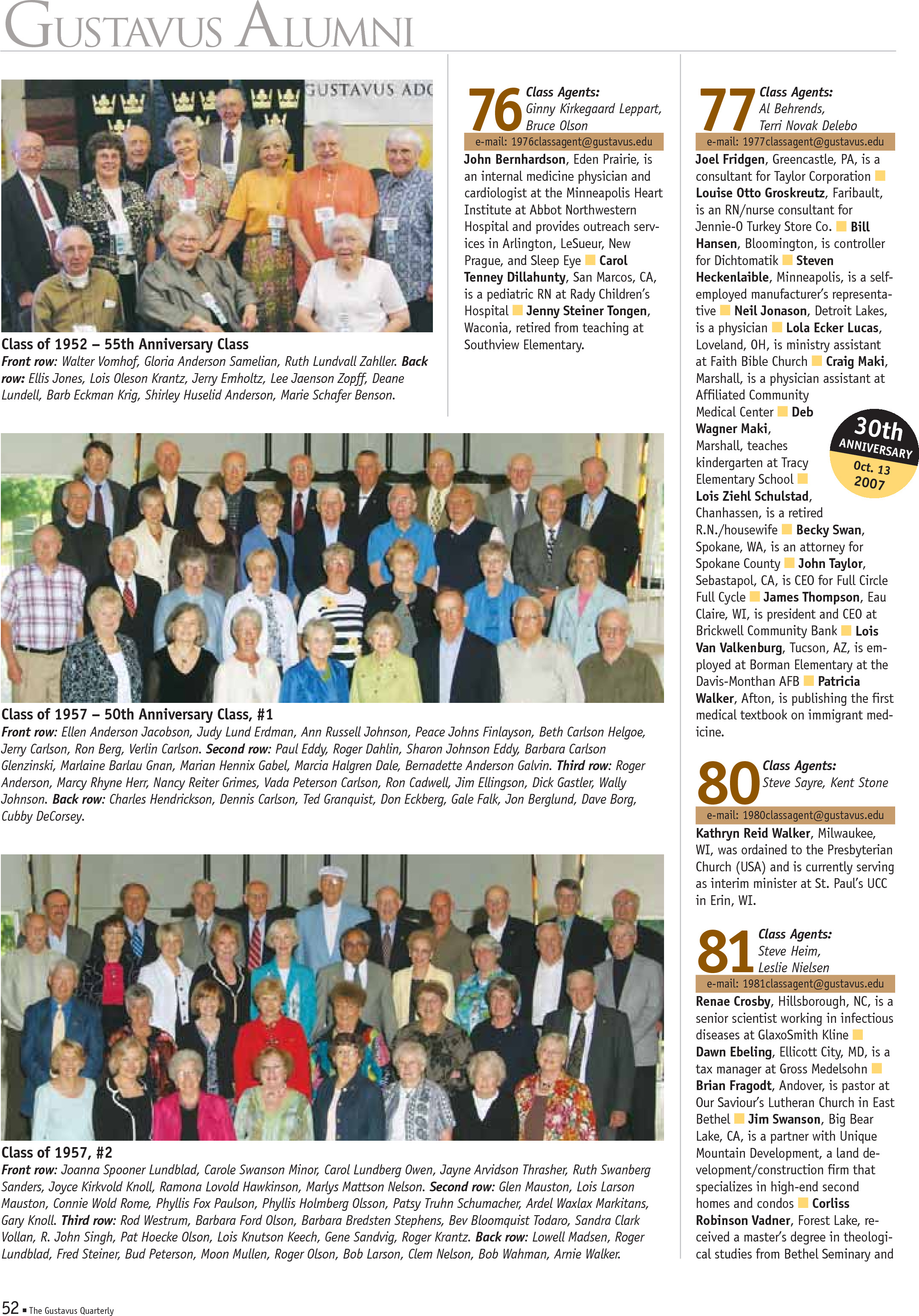 quarterly page
