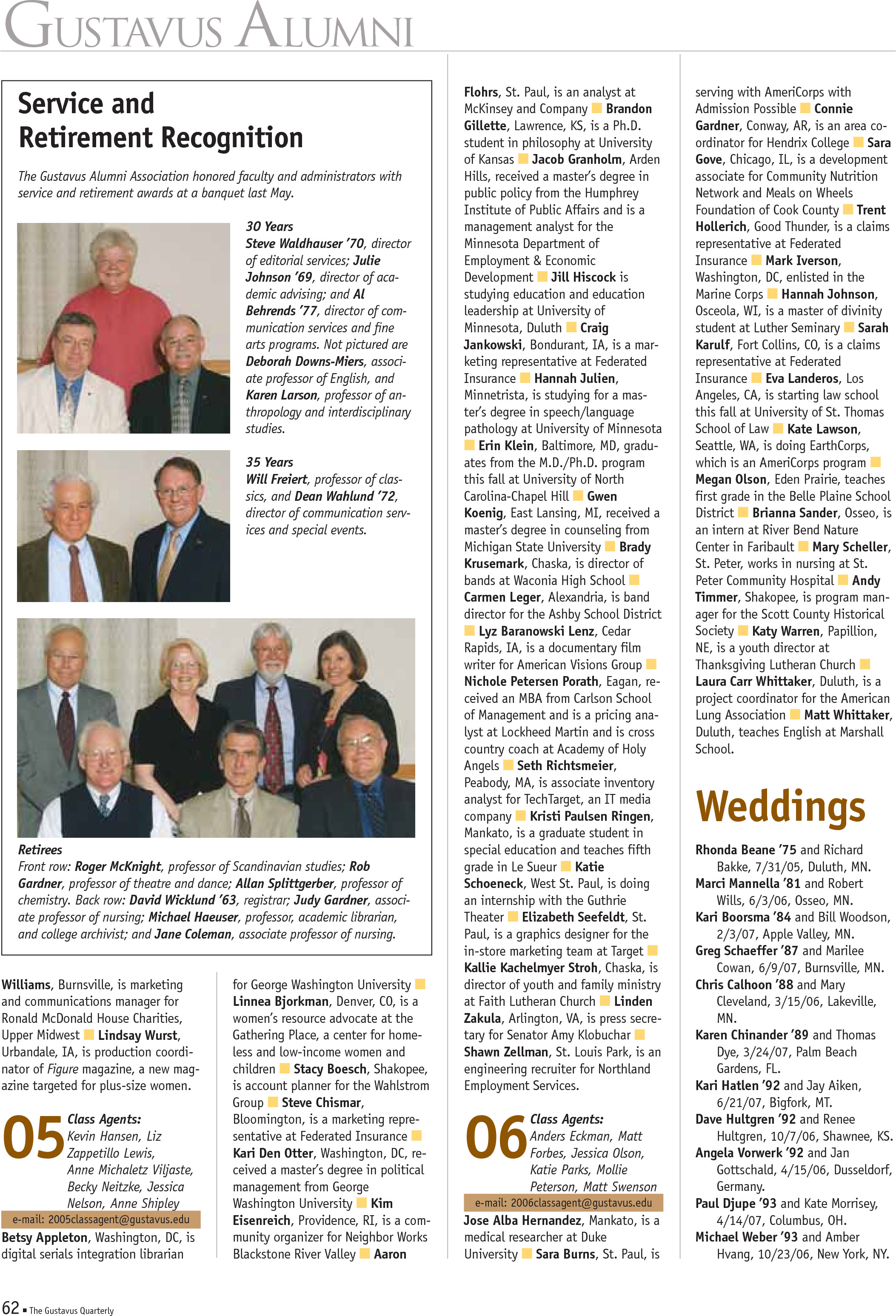 quarterly page