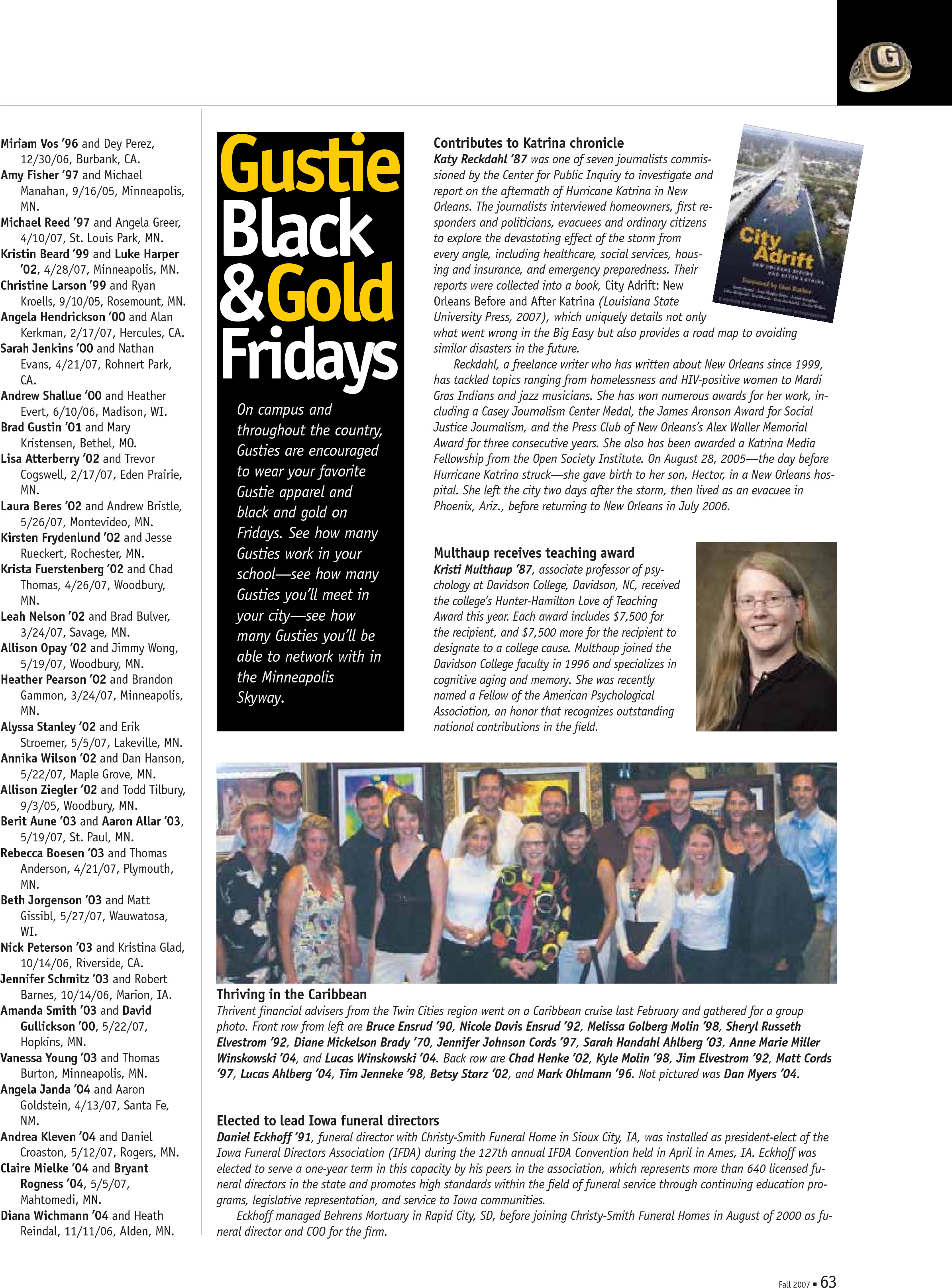 quarterly page