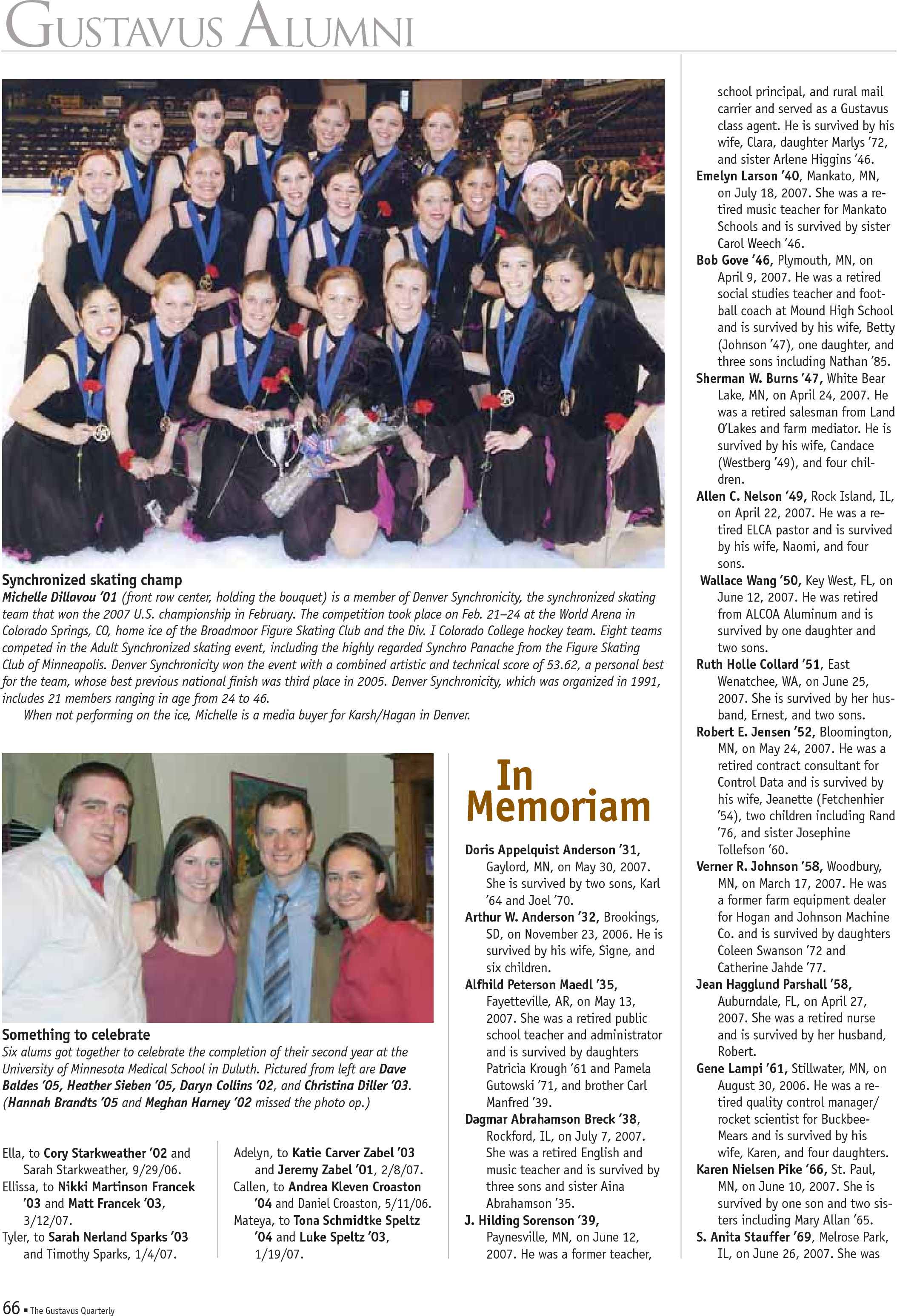 quarterly page