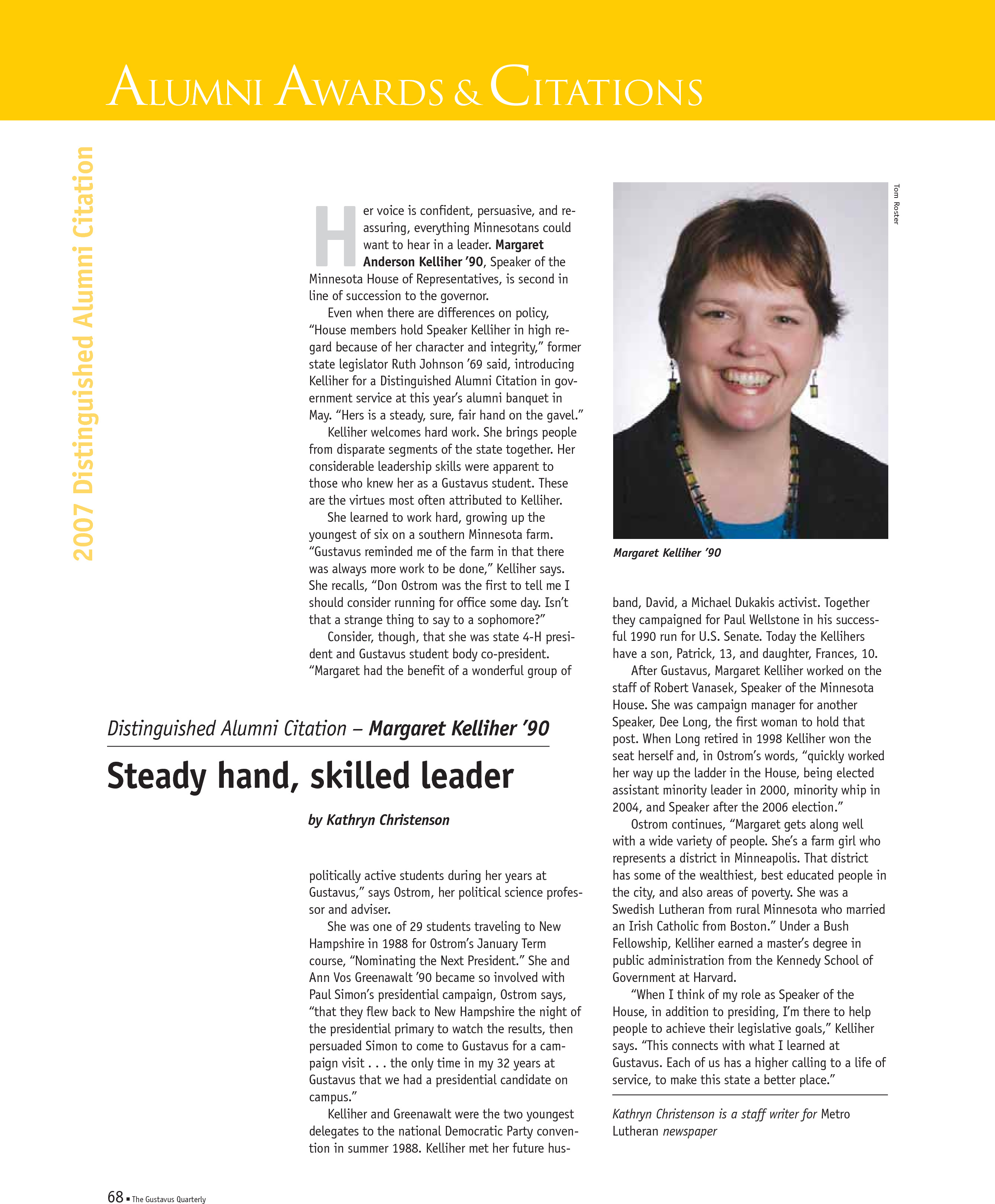 quarterly page