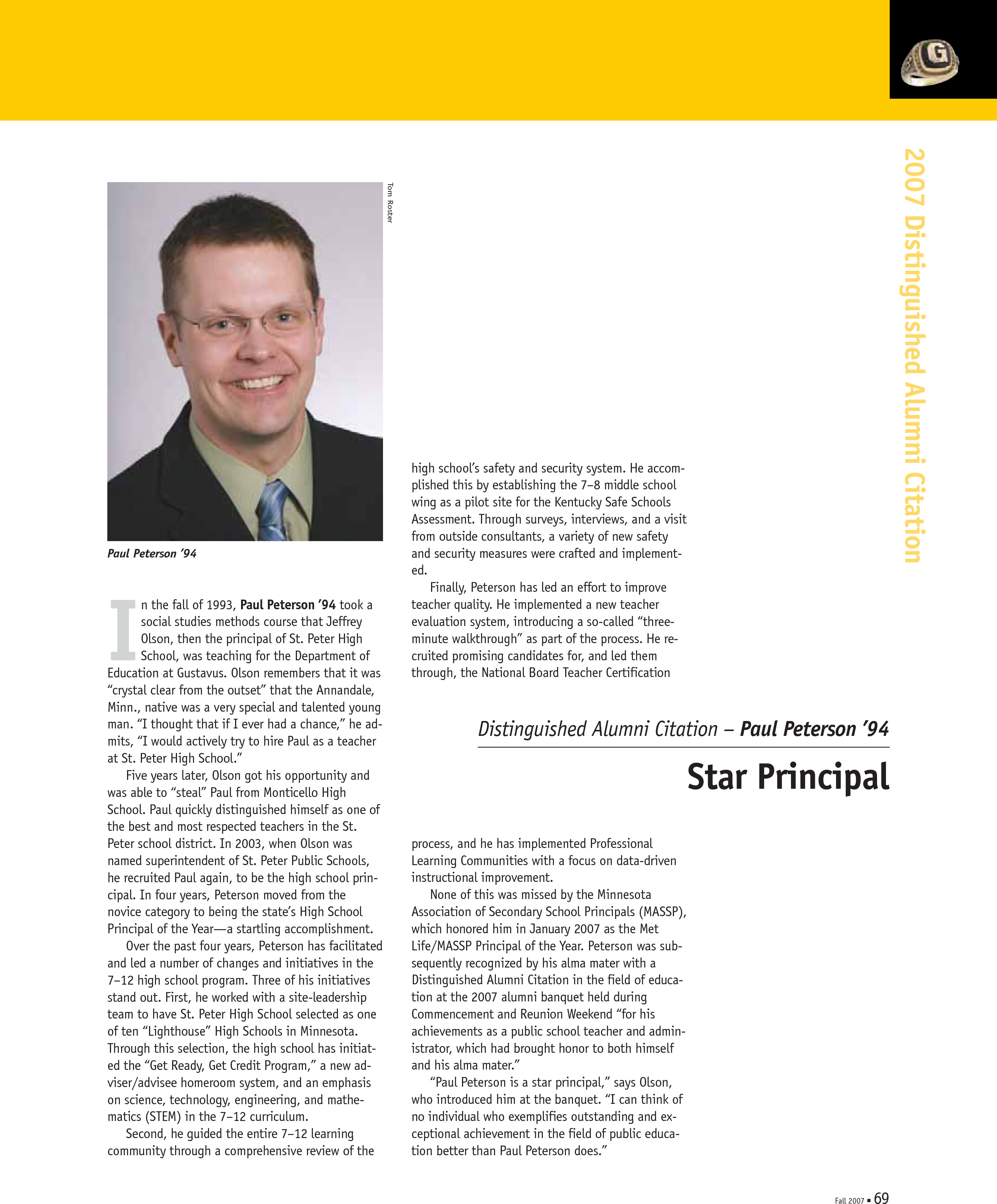 quarterly page
