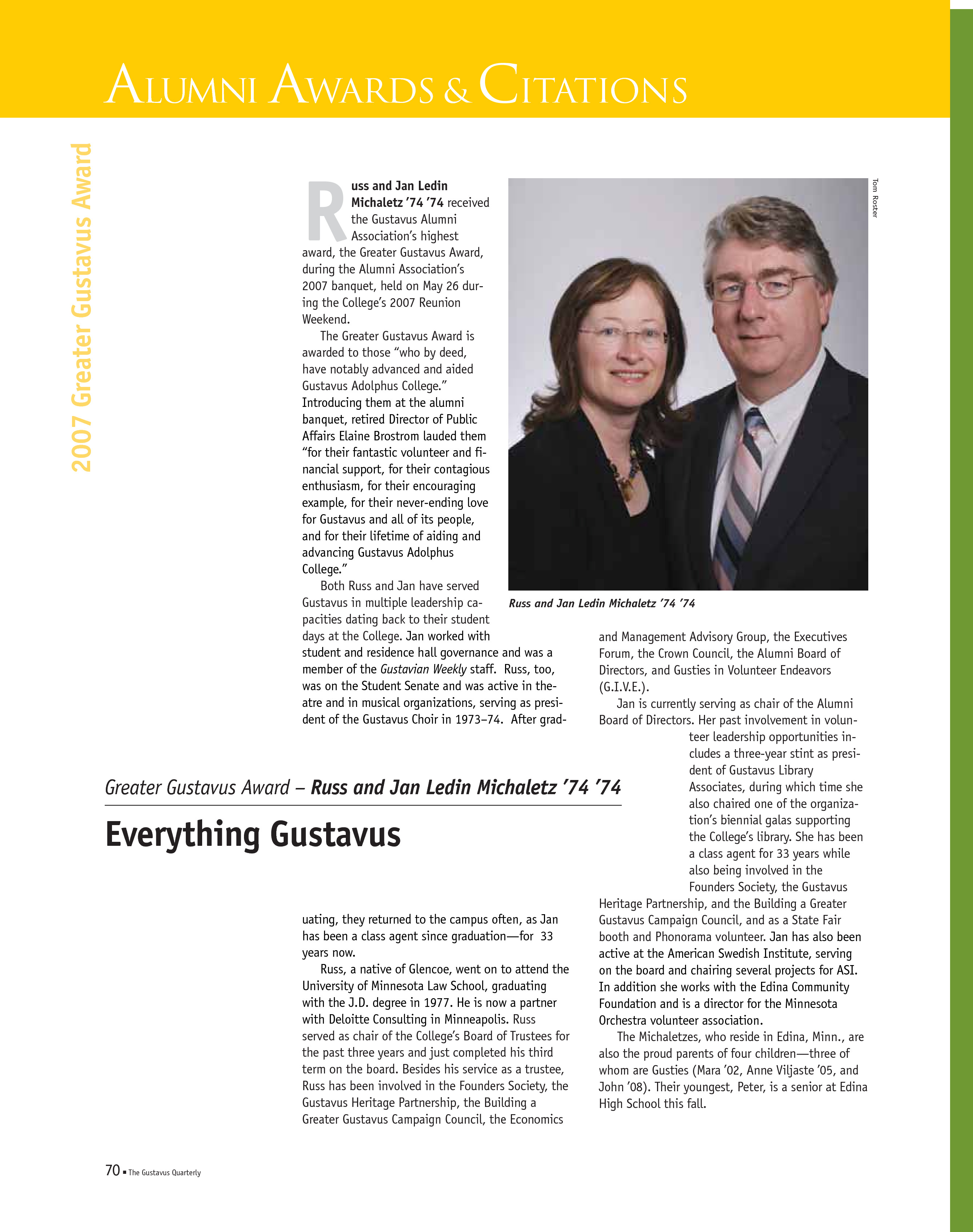 quarterly page
