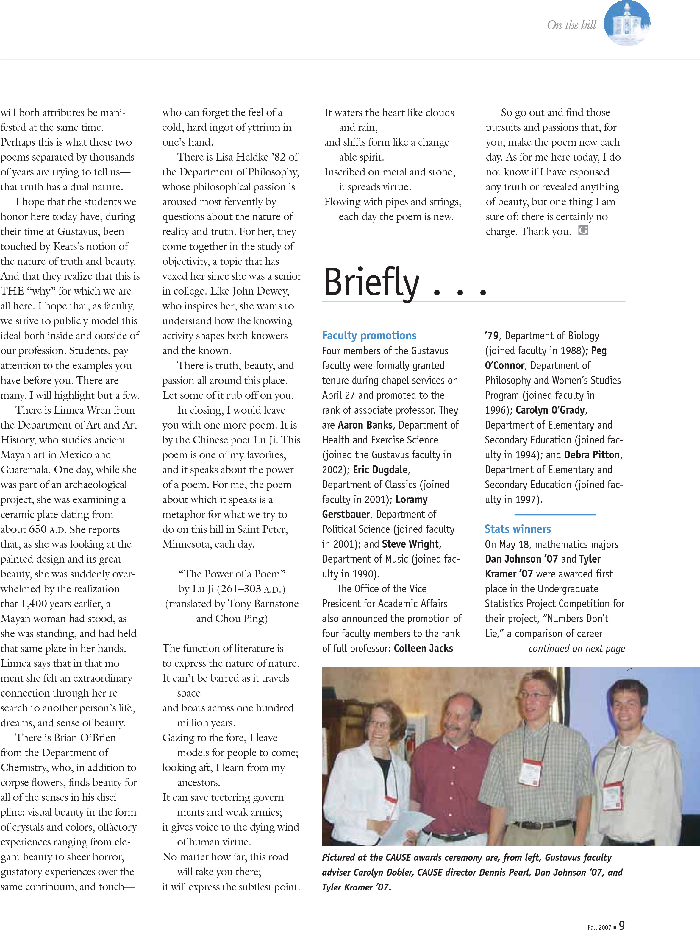 quarterly page