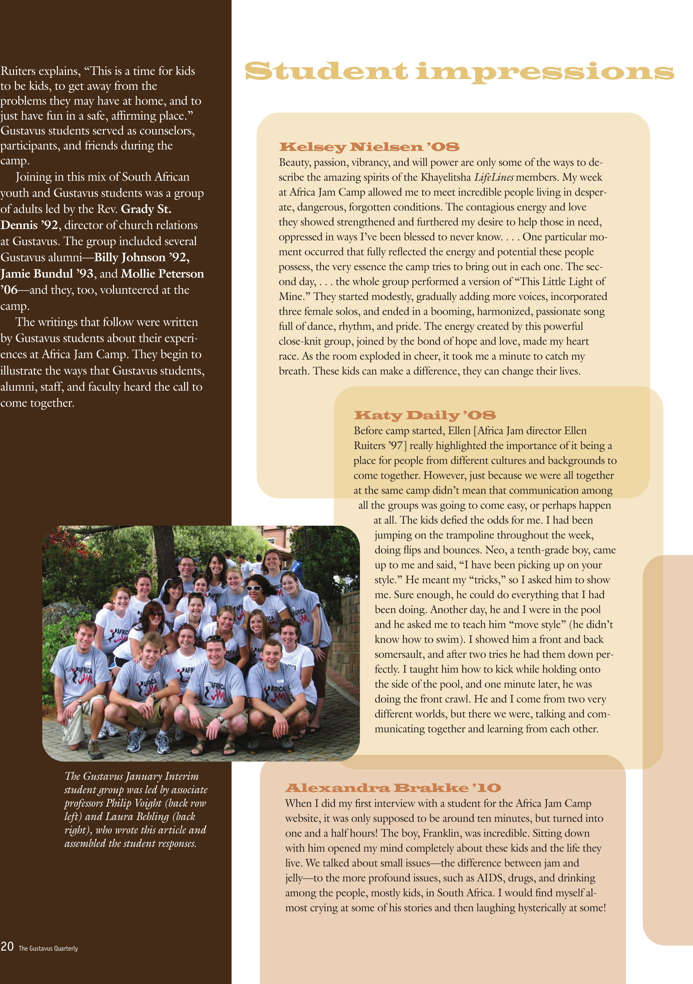quarterly page