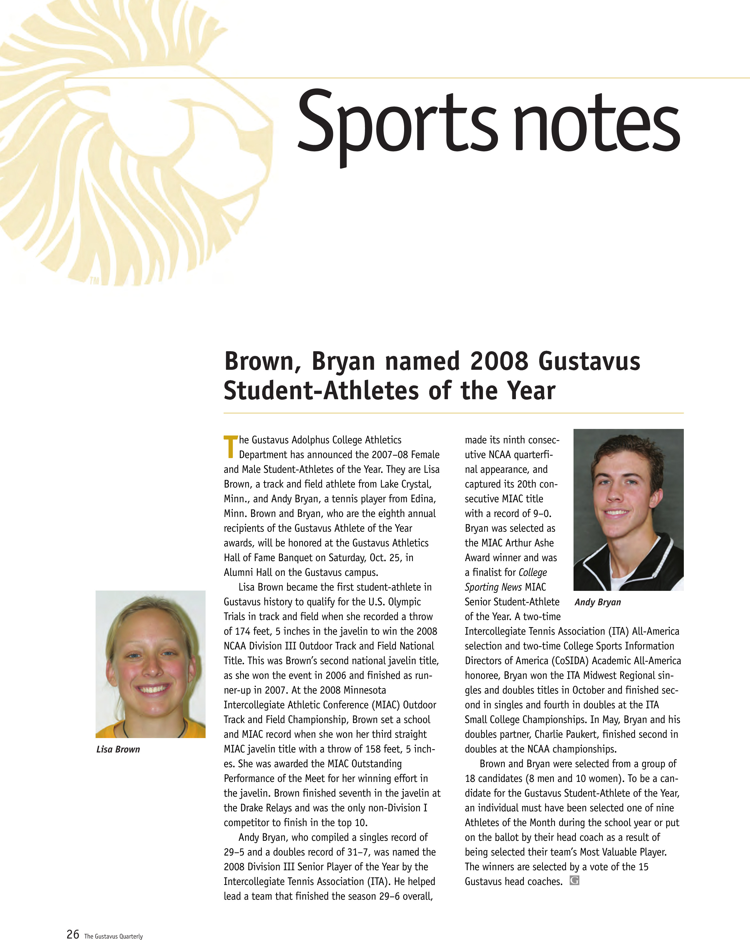 quarterly page