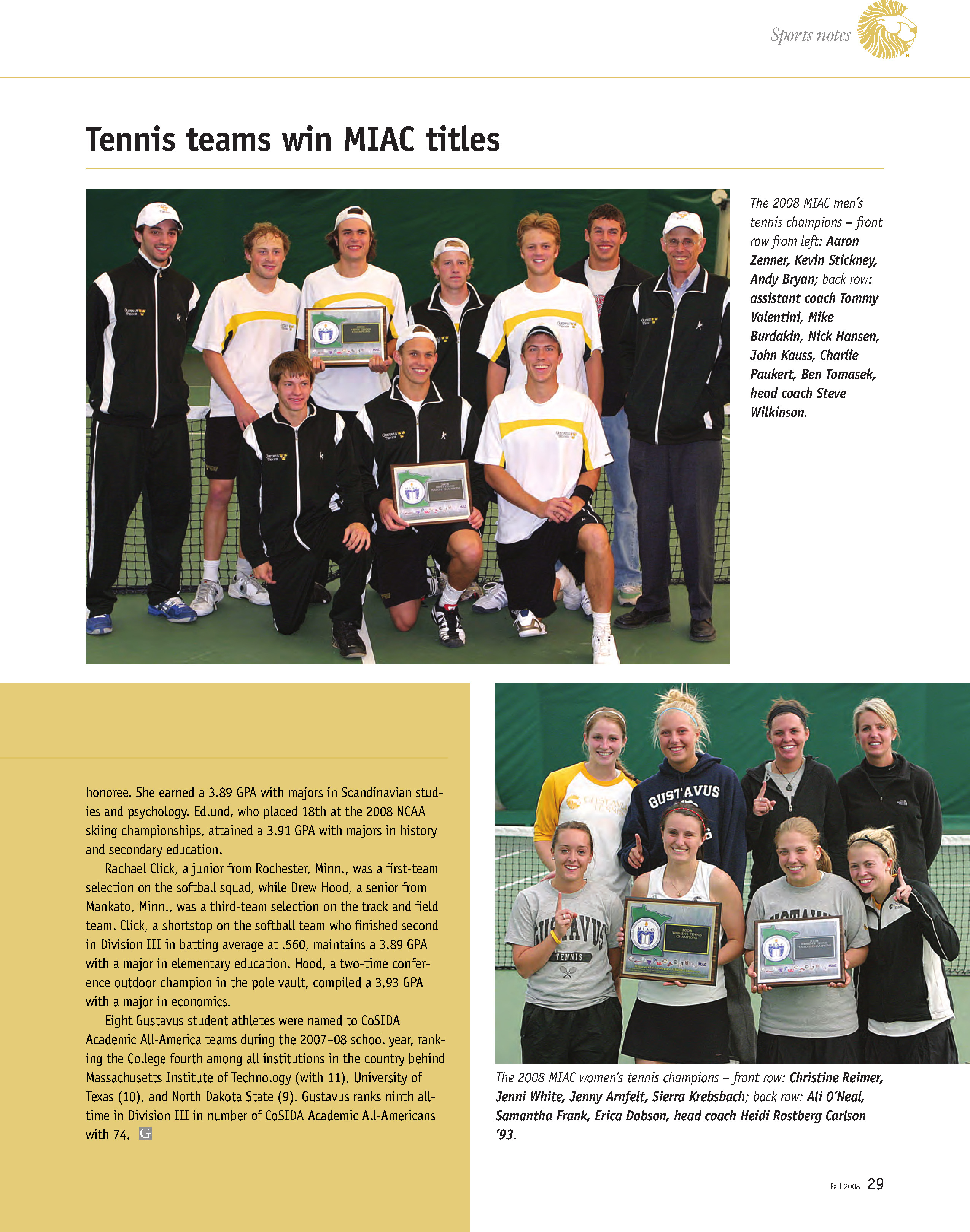 quarterly page