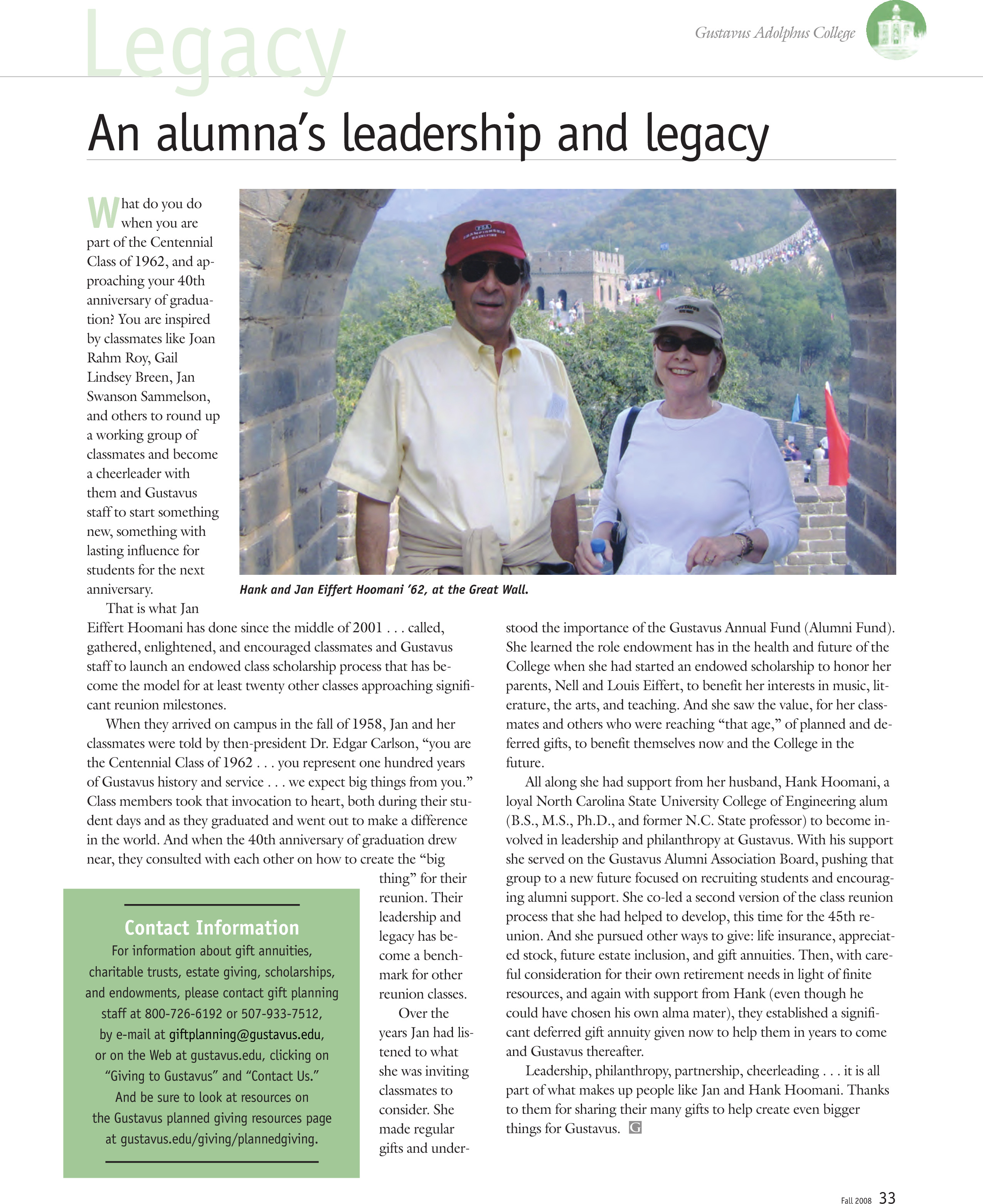 quarterly page
