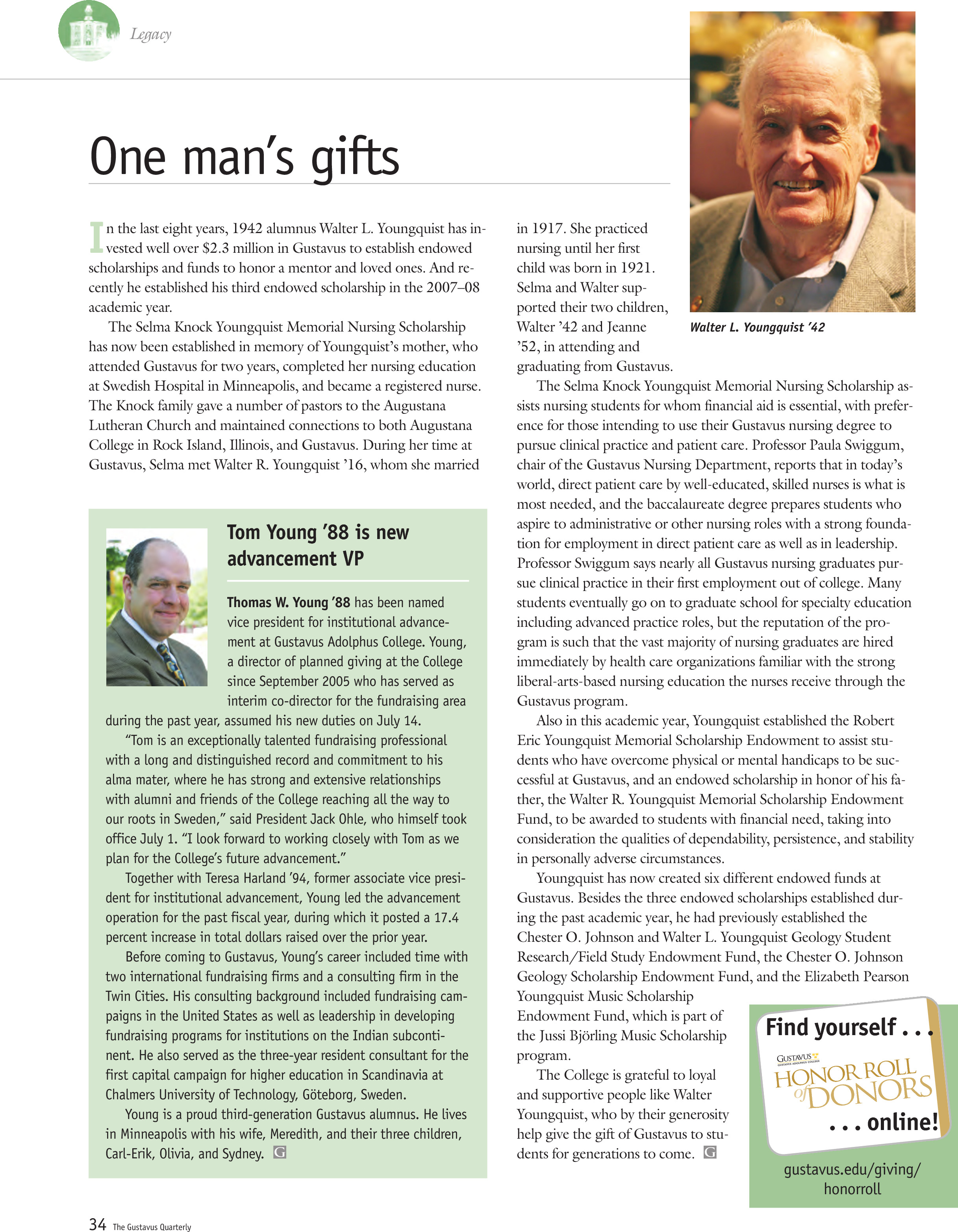 quarterly page
